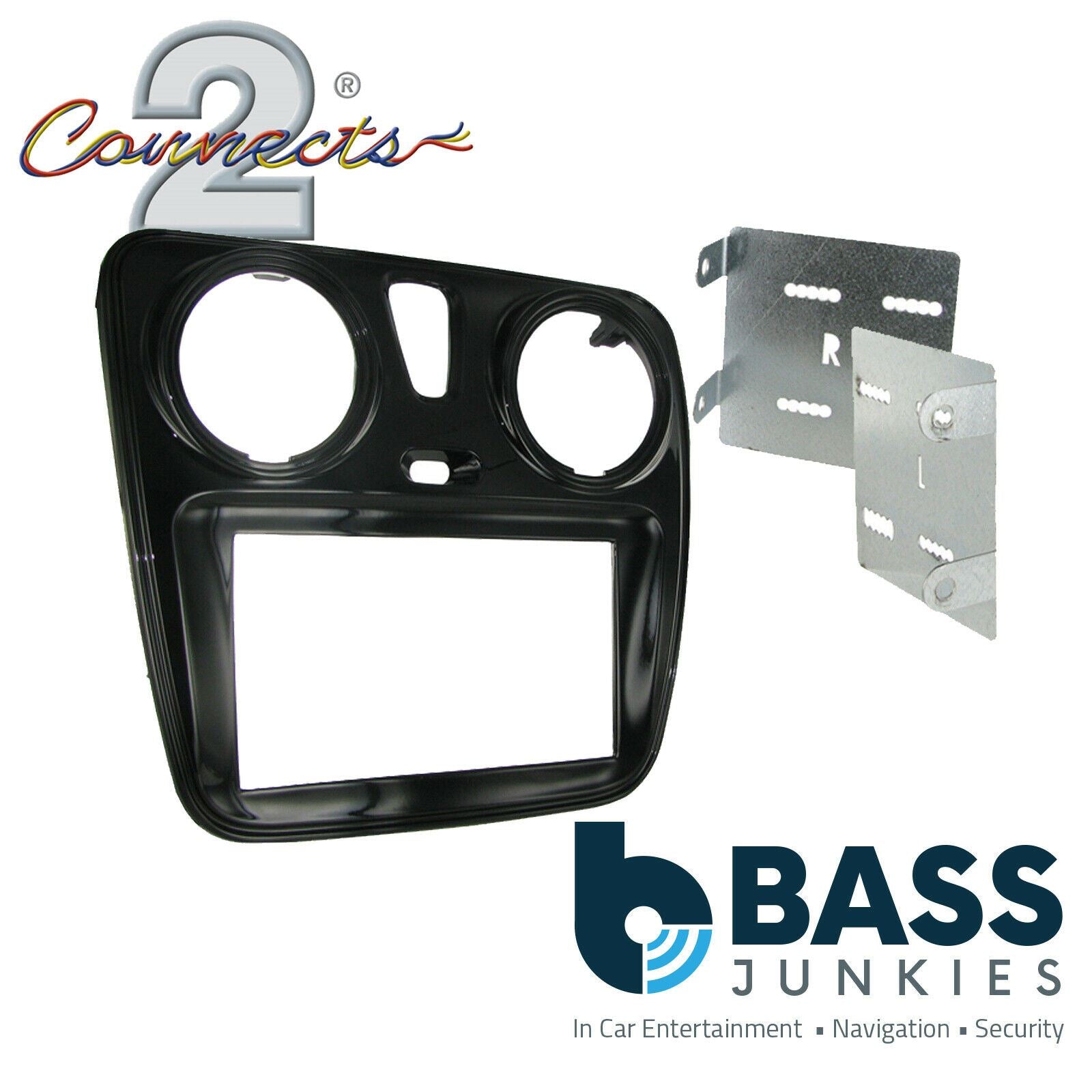 Connects2 CT23DC05 Dacia Car Stereo Double Din Fascia Panel & Cage Kit