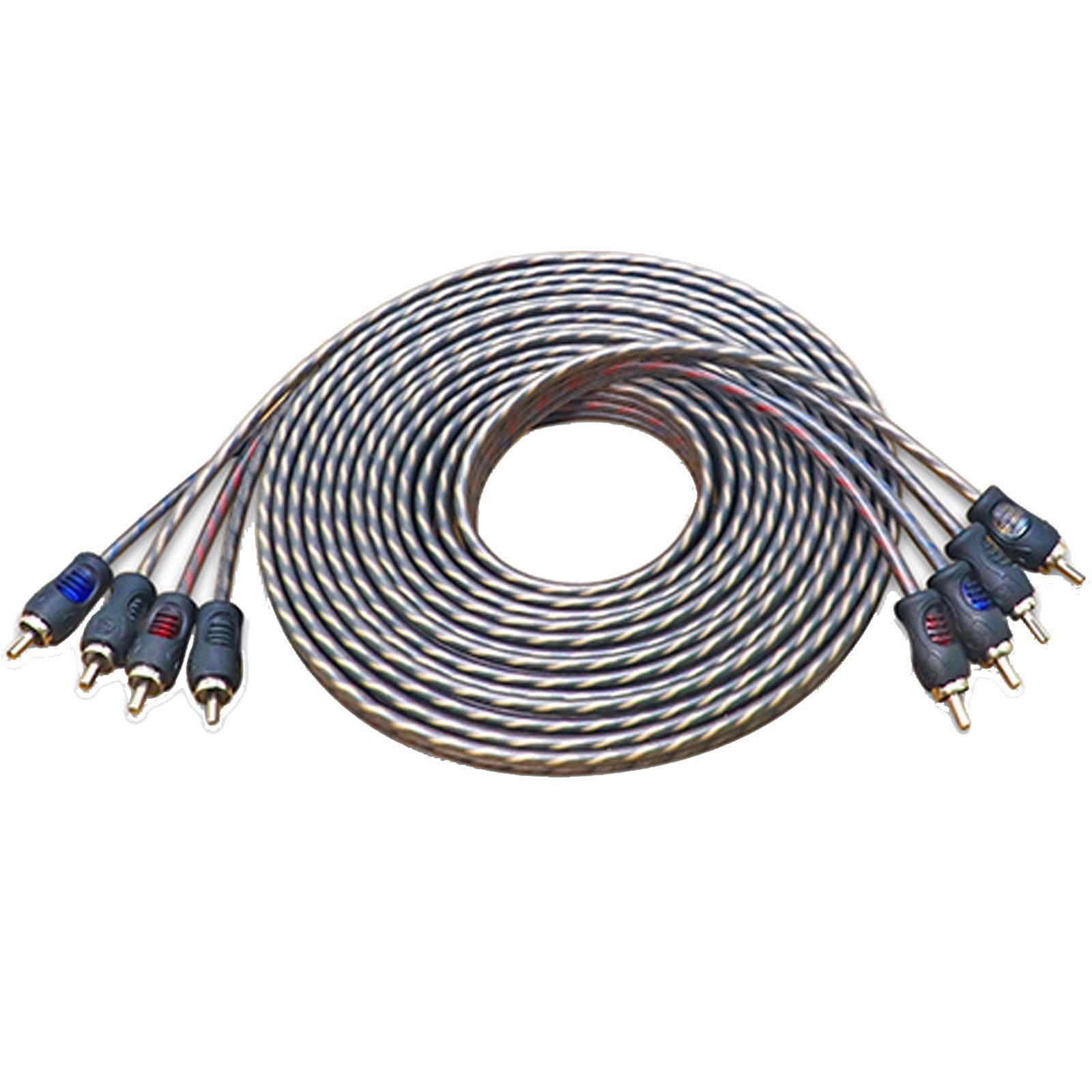 Recoil RCI417 - Echo Series 5 Meter 4-Channel Twisted OFC RCA Phono Cable