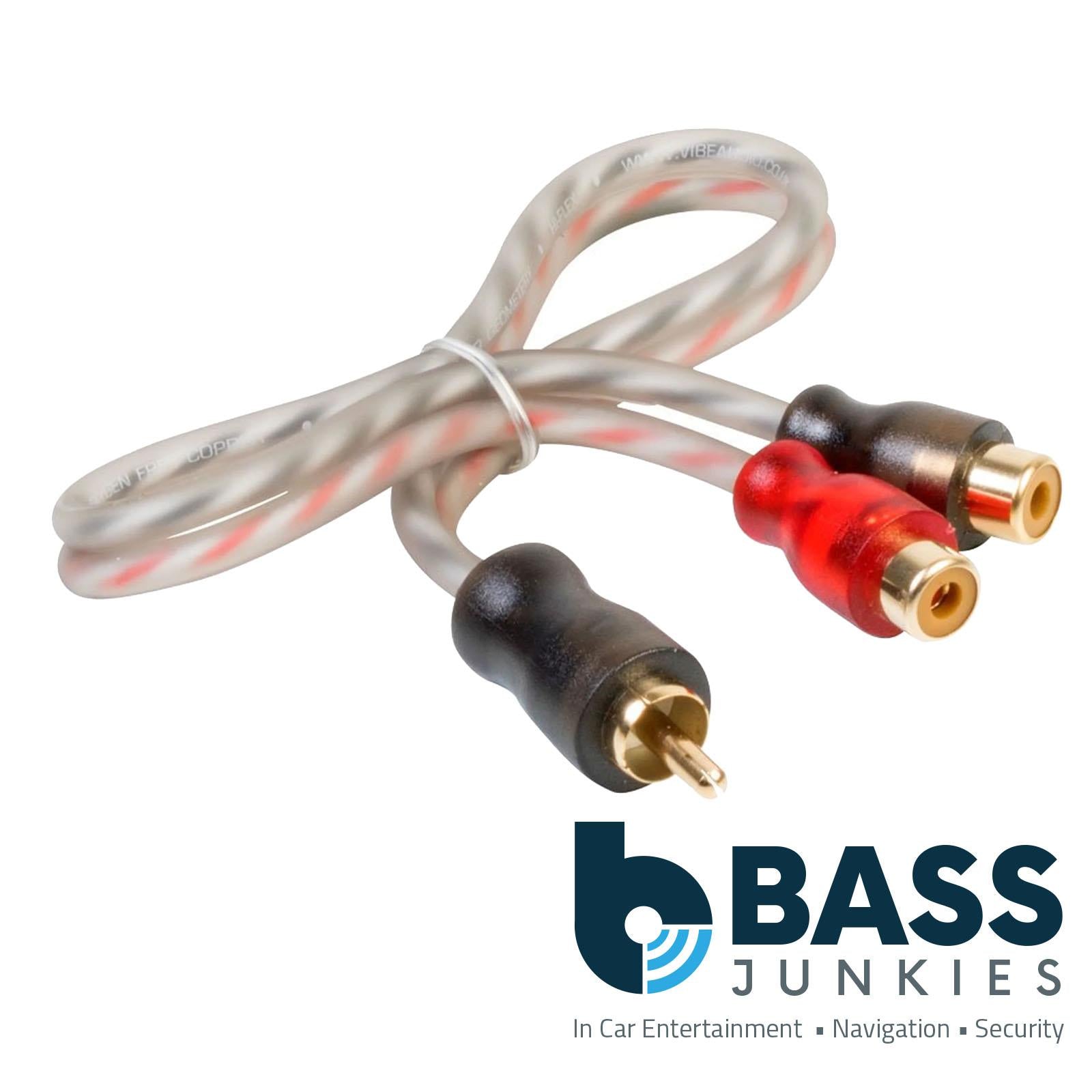 Vibe Critical Link - CLRCA2F1MB-V7 2F 1m Twisted Core Car Audio Splitter