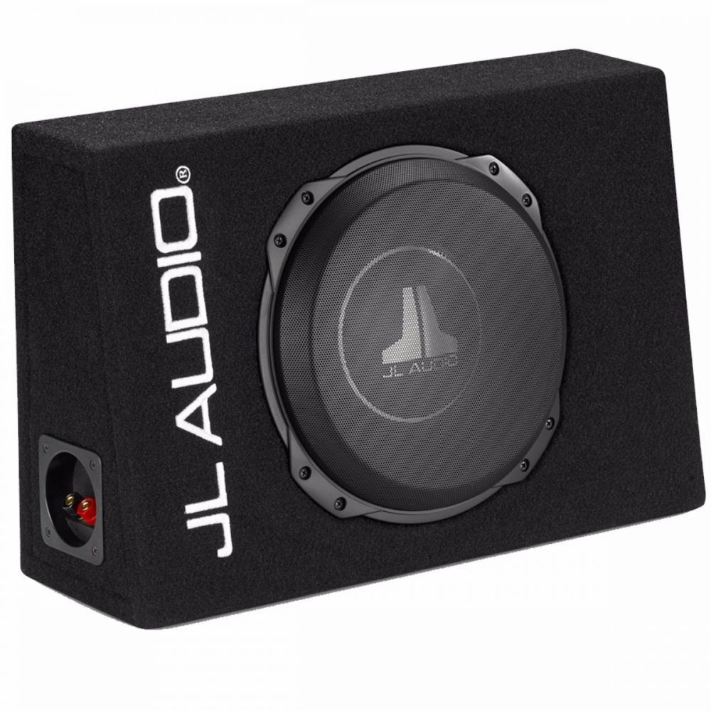 JL Audio CS110TG-TW3 - Powerwedge Sealed Truck Car Bass Box Enclosure with Single 10TW3v2-2 Driver Sub Subwoofer