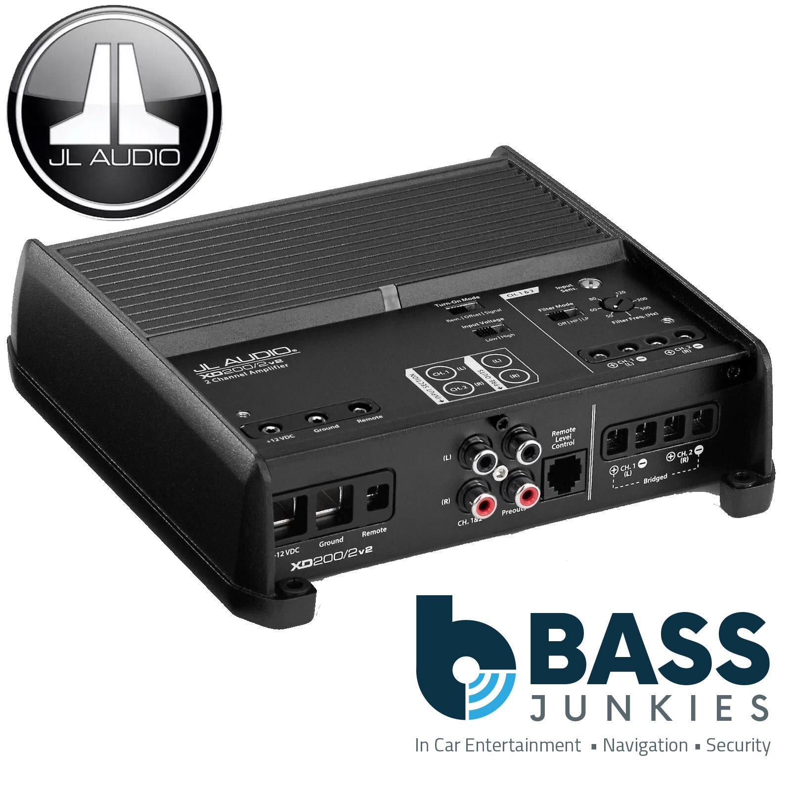 JL Audio XD200/2V2 - XDv2 200 Watts 2 Channel Class D Full Range Car Amplifier