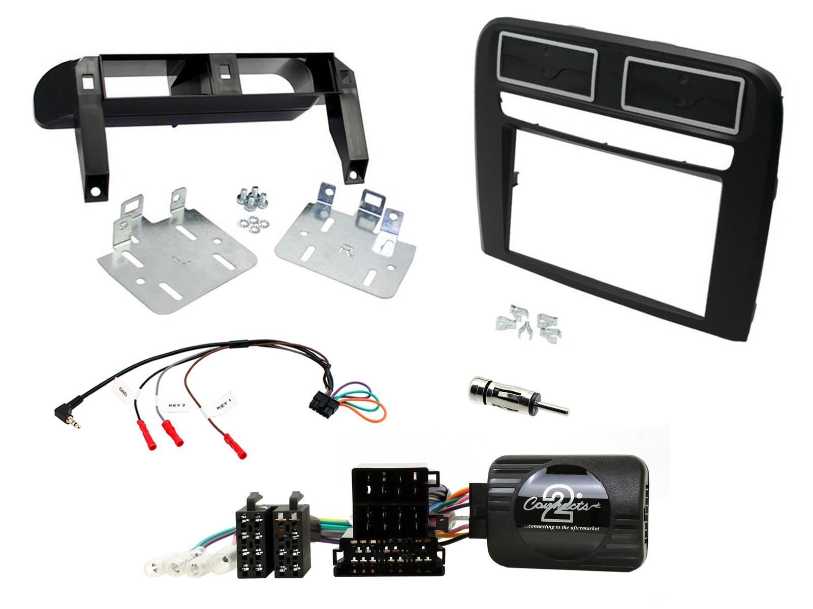 Connects2 CTKFT15L - Fiat Grande Punto LHD 2005 - 2009 Car Stereo D/Din Fascia Steering Wheel Interface Fitting Kit