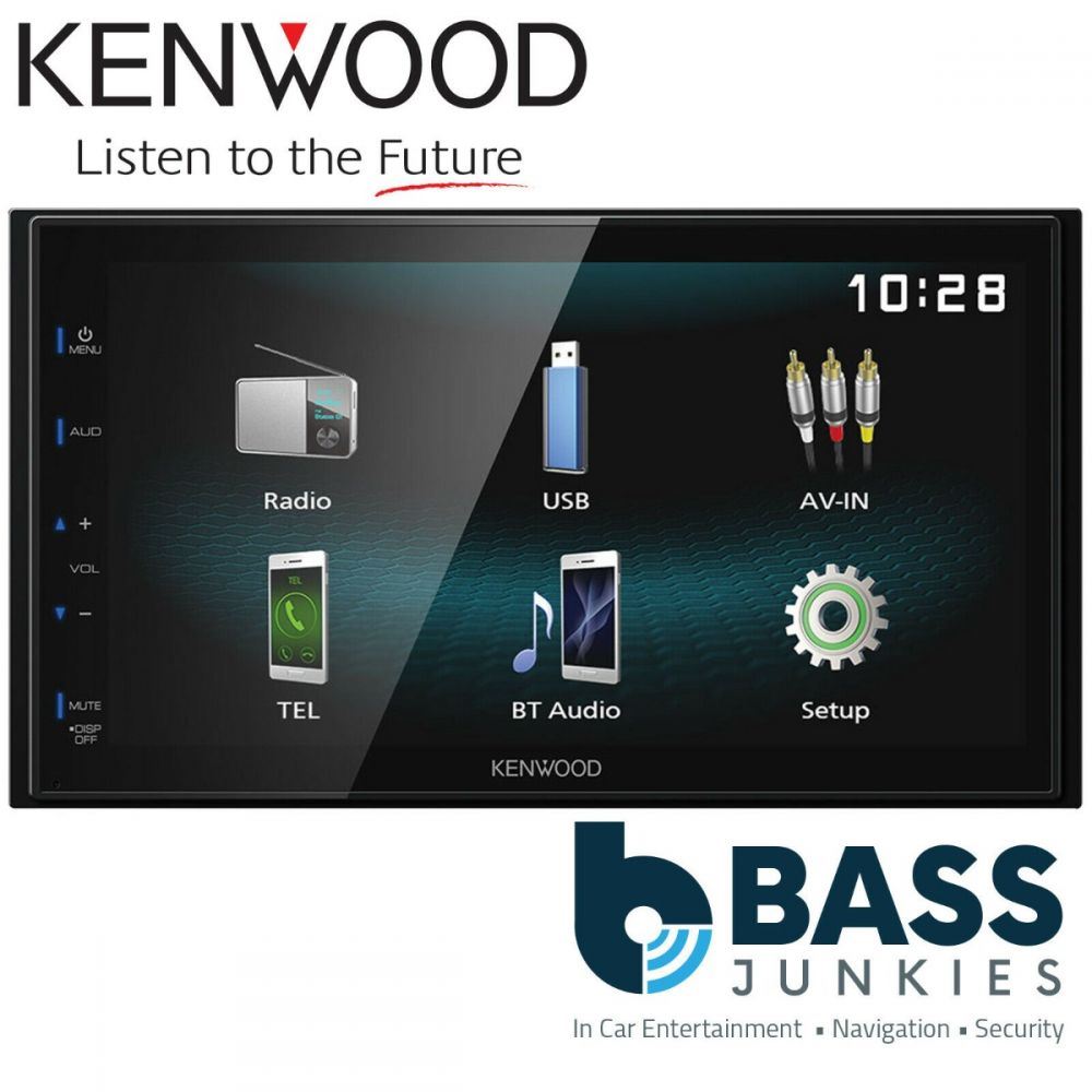 Kenwood DMX-120BT 6.8" Double Din Bluetooth Hands Free Media Receiver Car Stereo
