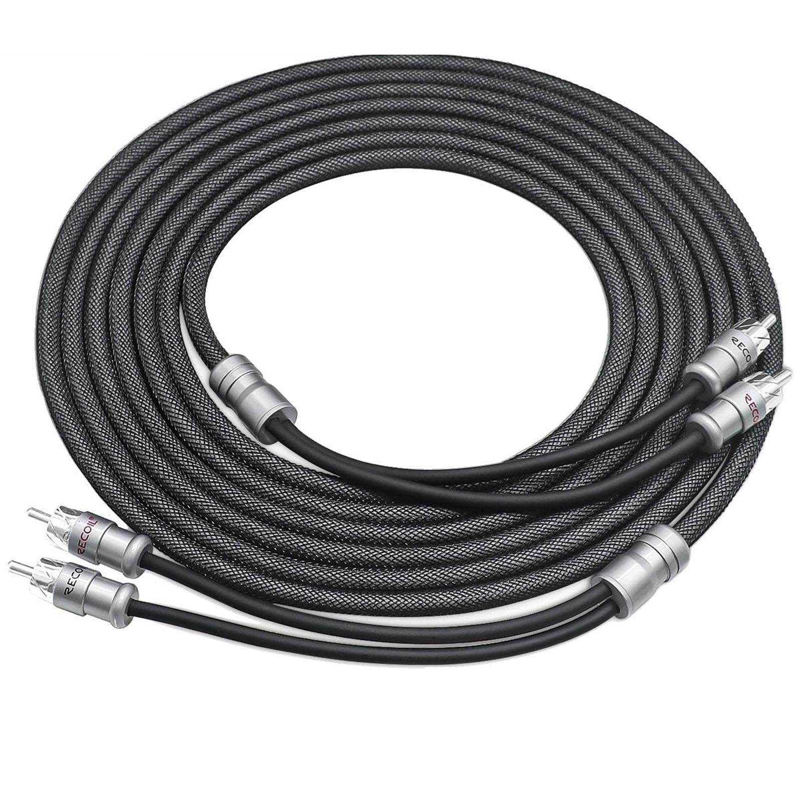 Recoil XI217 - 5 Metre Oxygen Free Copper 2-Channel Car Stereo RCA Phono Cable