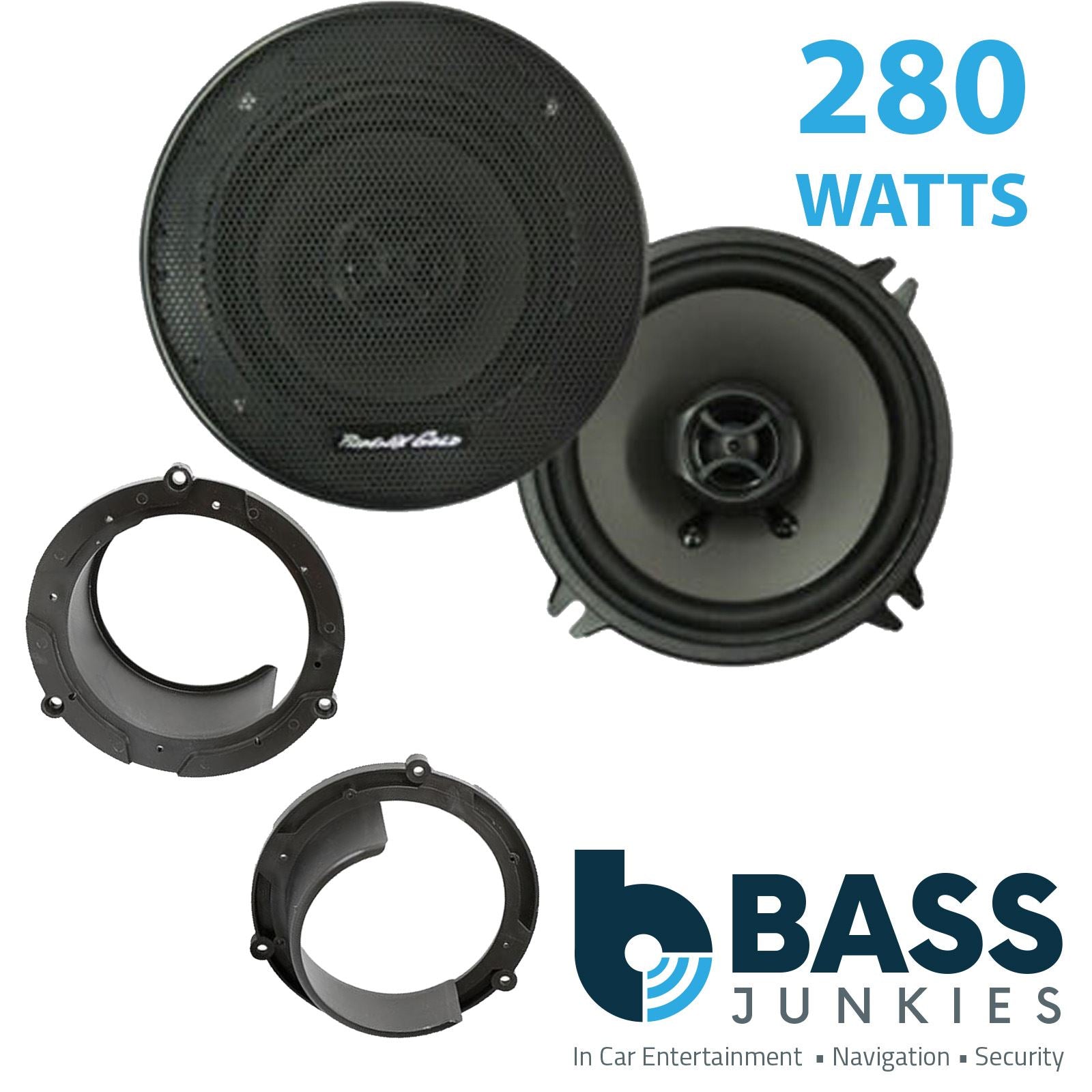 Phoenix Gold Z5CX 2-Way 130mm/13cm/5.25" Coaxial Speakers (Per Pair 280 Watts) Fits Honda Accord 1999-03