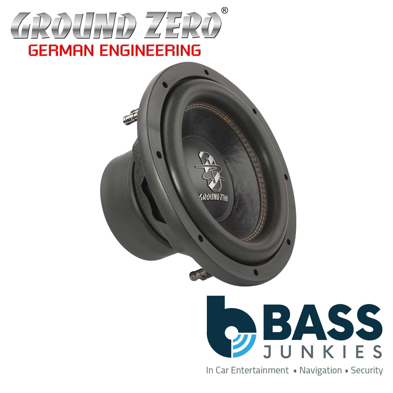 Ground Zero GZRW 10D4 - 25 cm / 10" Subwoofer - 2 x 2/4 ohm 2.5" voicecoil - 600 WRMS