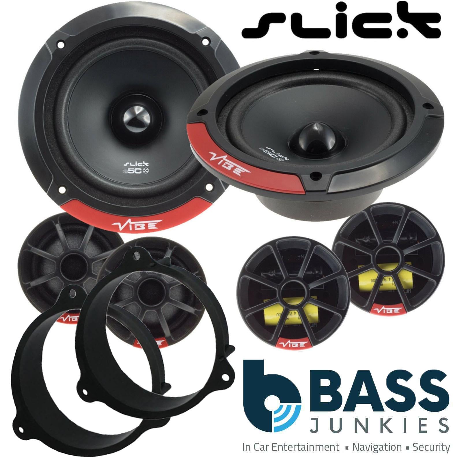 Vibe SLICK5C-V7 2-Way 130mm/13cm/5.25" Component Speakers (Per Pair 480 Watts) Fits Mercedes Citan 2012-21