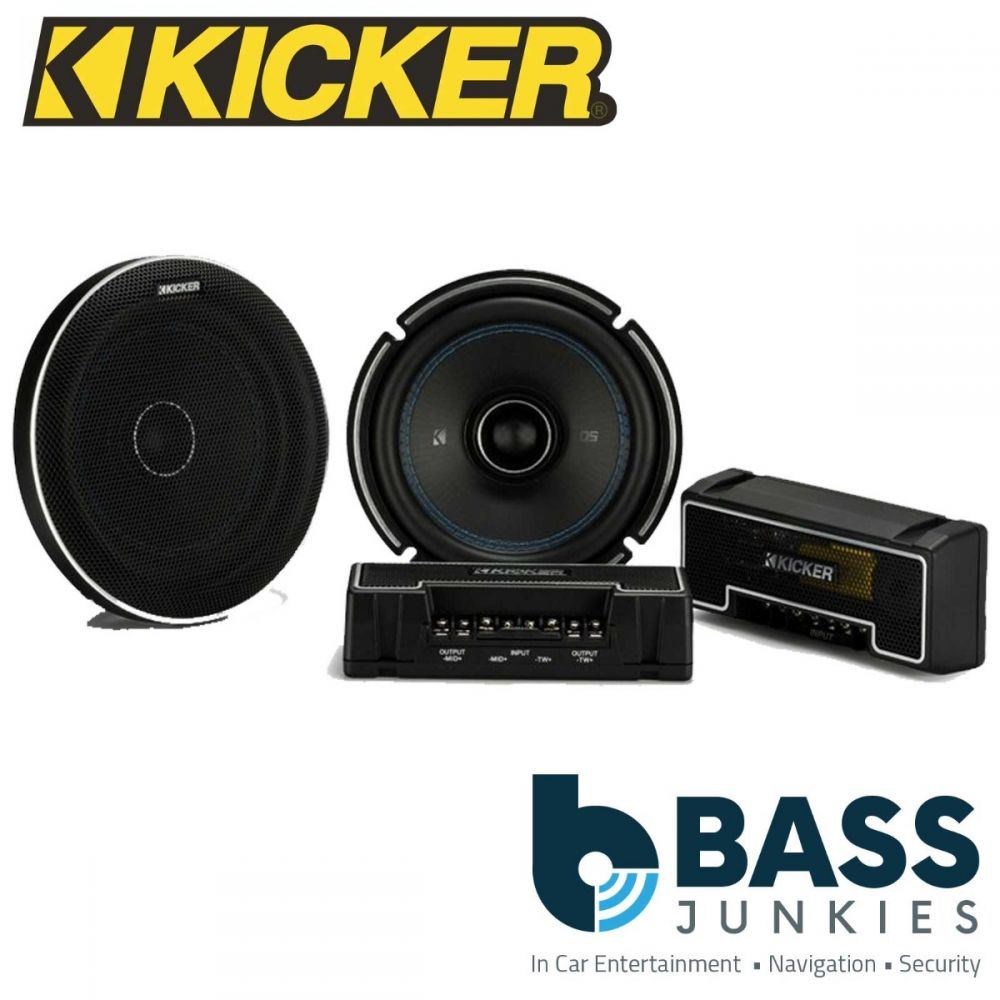 Kicker QSC674 - 6.75" 17cm 200 Watts Coaxial Car Front Rear Door Midrange Tweeter Speakers