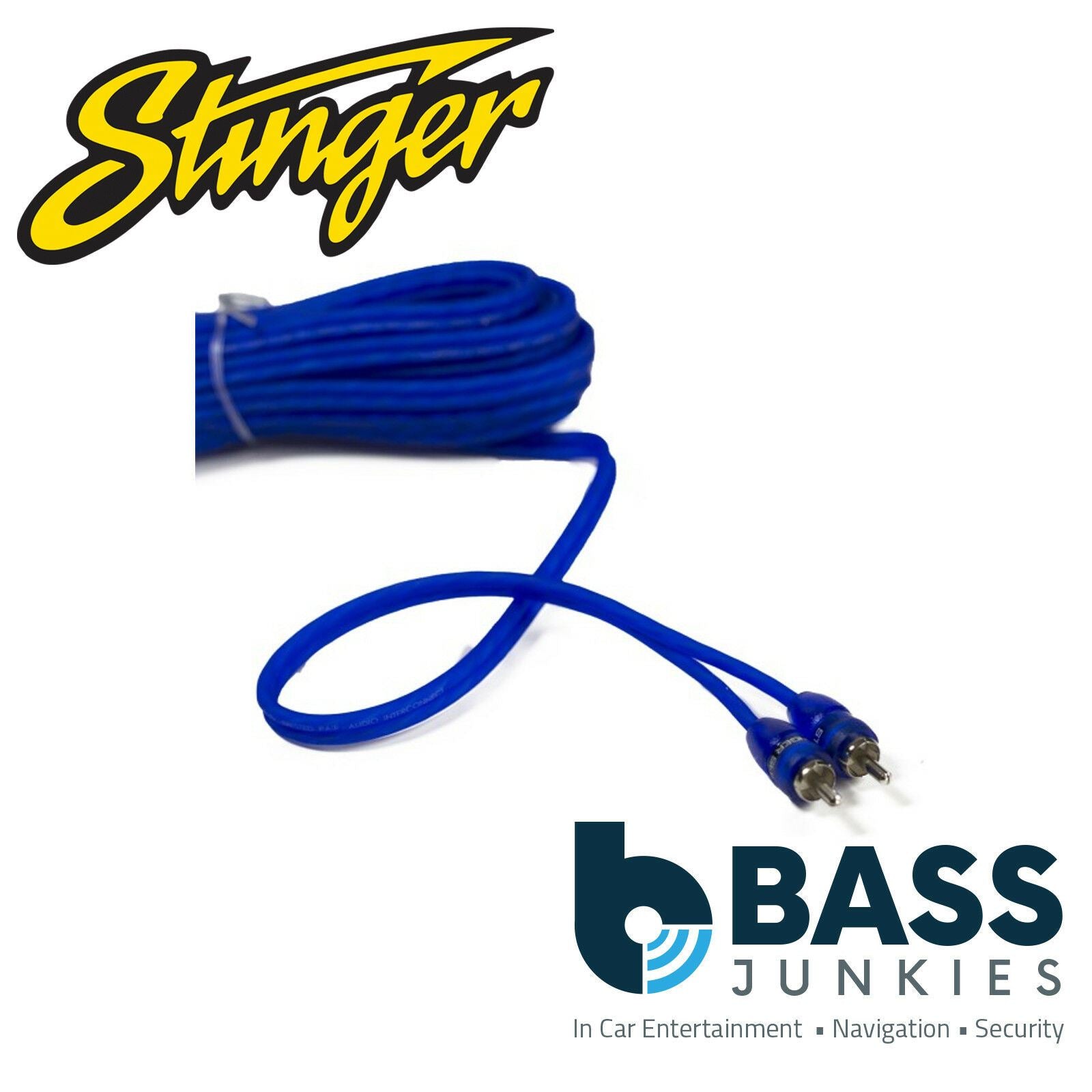 Stinger SSRCB15 Competition Series 4.6 Mtr Twisted RCA Interconnect