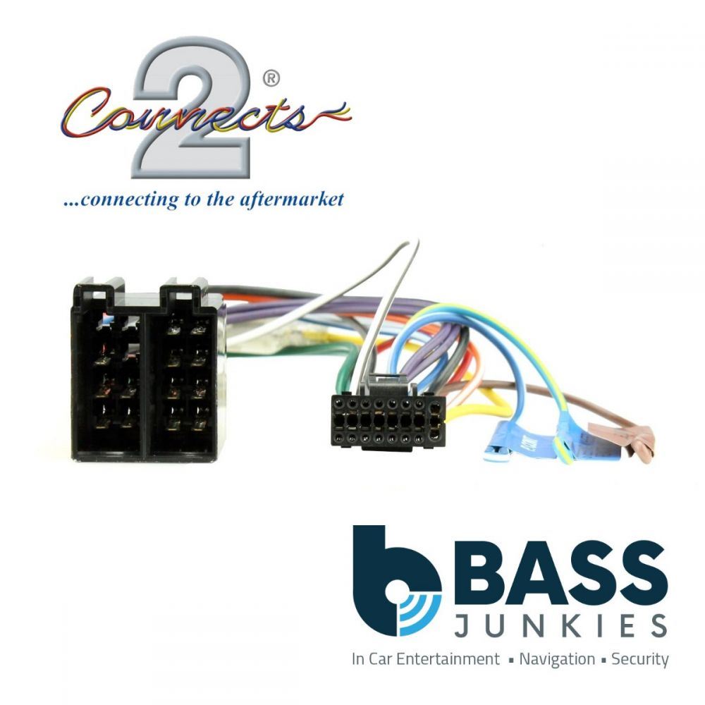 Connects2 CT21KW06 - Kenwood 16 PIN Car Stereo Radio ISO Wiring Harness Lead Cable