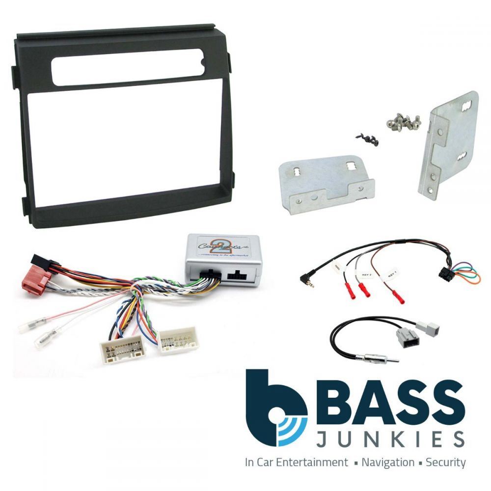 Connects2 CTKKI19 Kia Soul 2012 - 2014 Double Din Car Fascia Steering Wheel Interface Fitting Kit