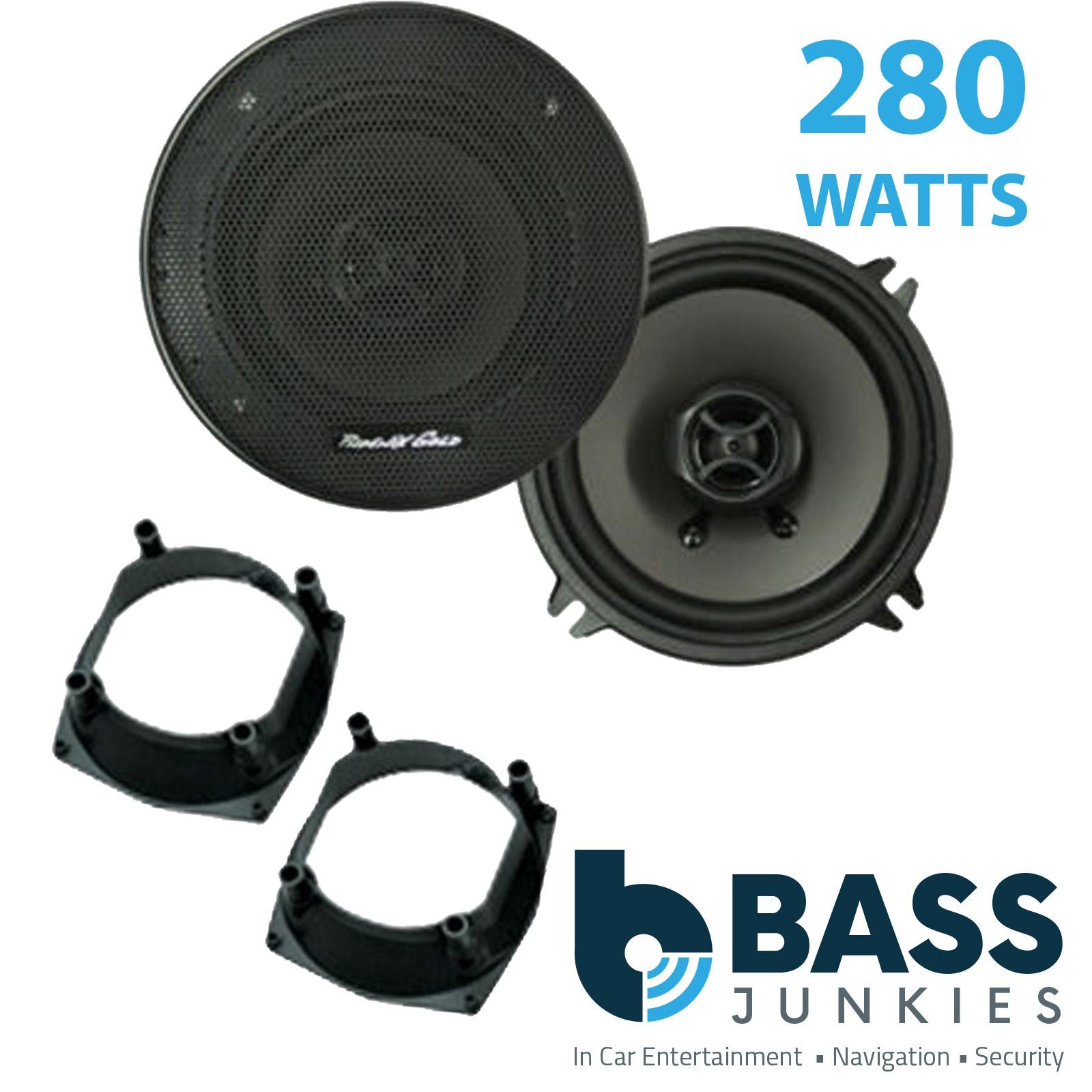 Phoenix Gold Z5CX 2-Way 130mm/13cm/5.25" Coaxial Speakers (Per Pair 280 Watts) Fits Renault Clio 1990-98