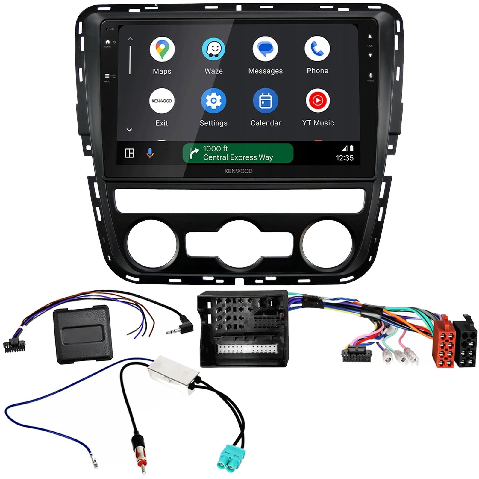 Kenwood 9" CarPlay Android Car Stereo Kit For Volkswagen Passat Auto AC 12 - 15
