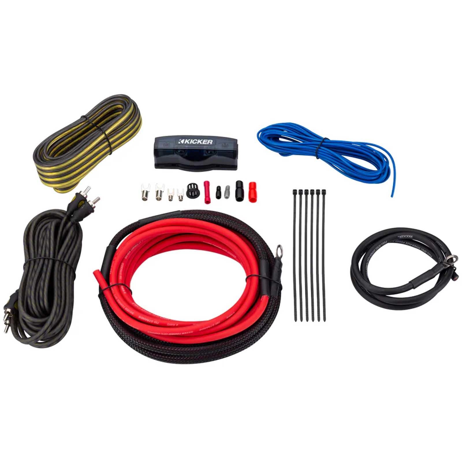 Kicker 47VK8 - 8 AWG Amplifier Wiring Kit OFC Amp Install Kit