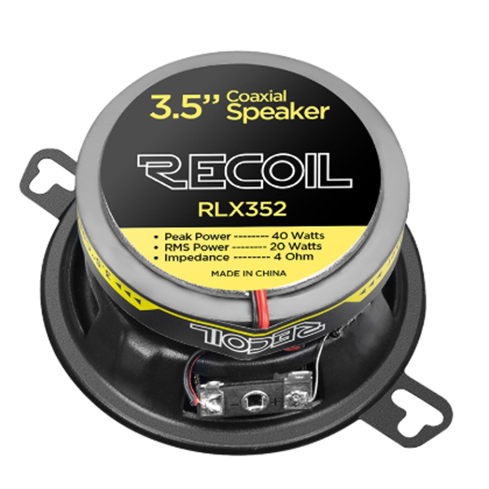 Recoil Level-3 Series 2-Way 80 Watts 3.5" Coaxial Car Speaker