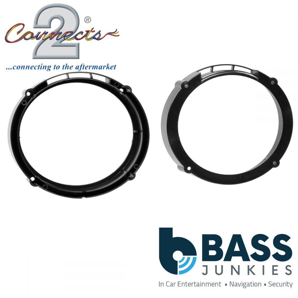 Connects2 CT25ST01 - Seat Ibiza Leon 165mm 6.5" Front or Rear Car Speaker Adaptor Brackets