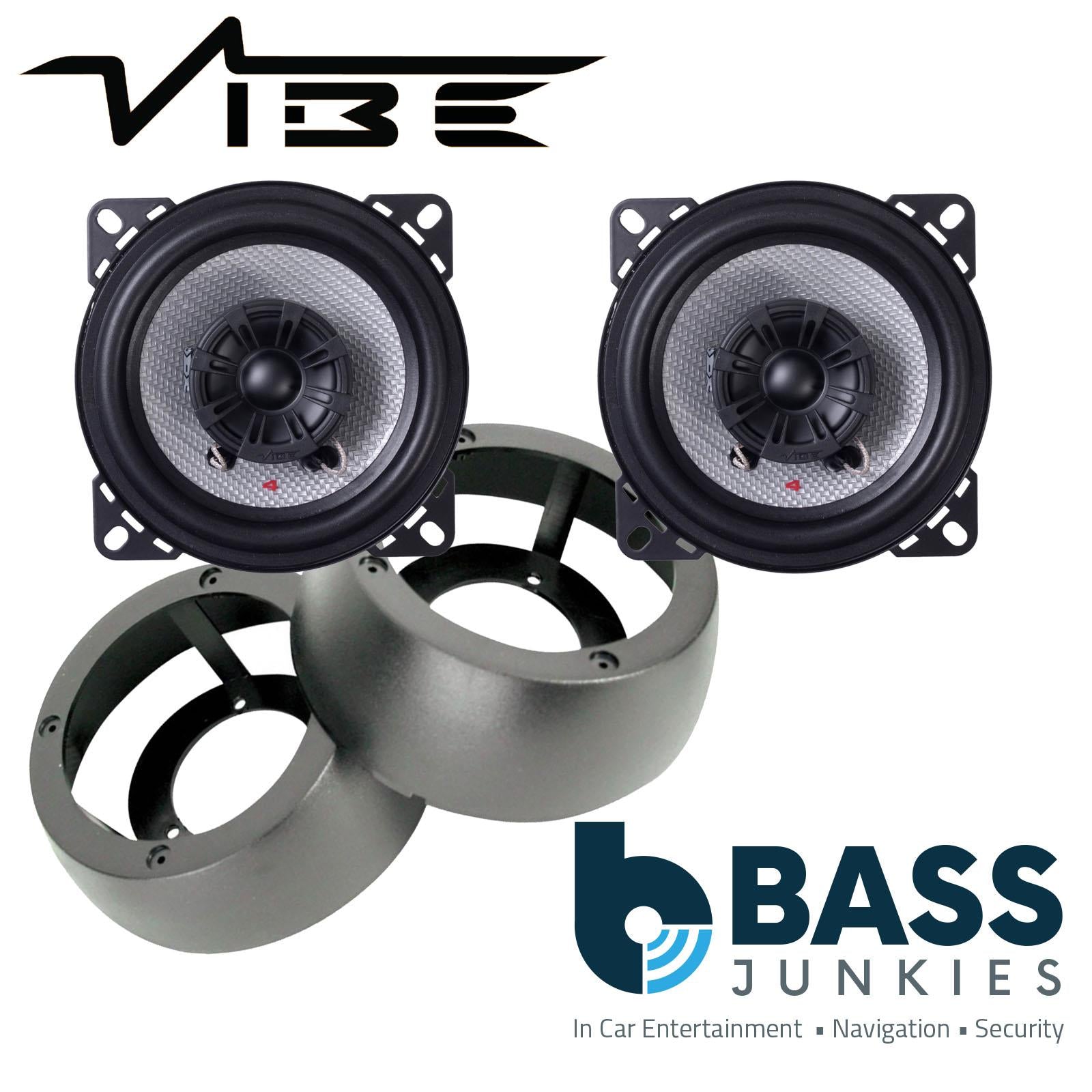 Vive PULSE4 100mm/10cm/4" 2-Way Coaxial Car speakers (Per Pair Max 240|80 watts RMS) Fits Universal