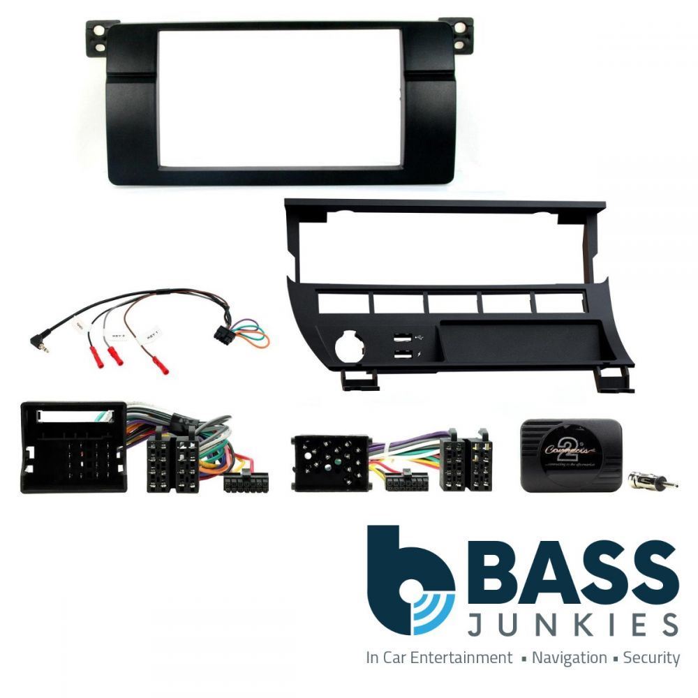 Connects2 CTKBM37L BMW 3 Series 1998-2005 Car Stereo Double Din Fascia Fitting Kit