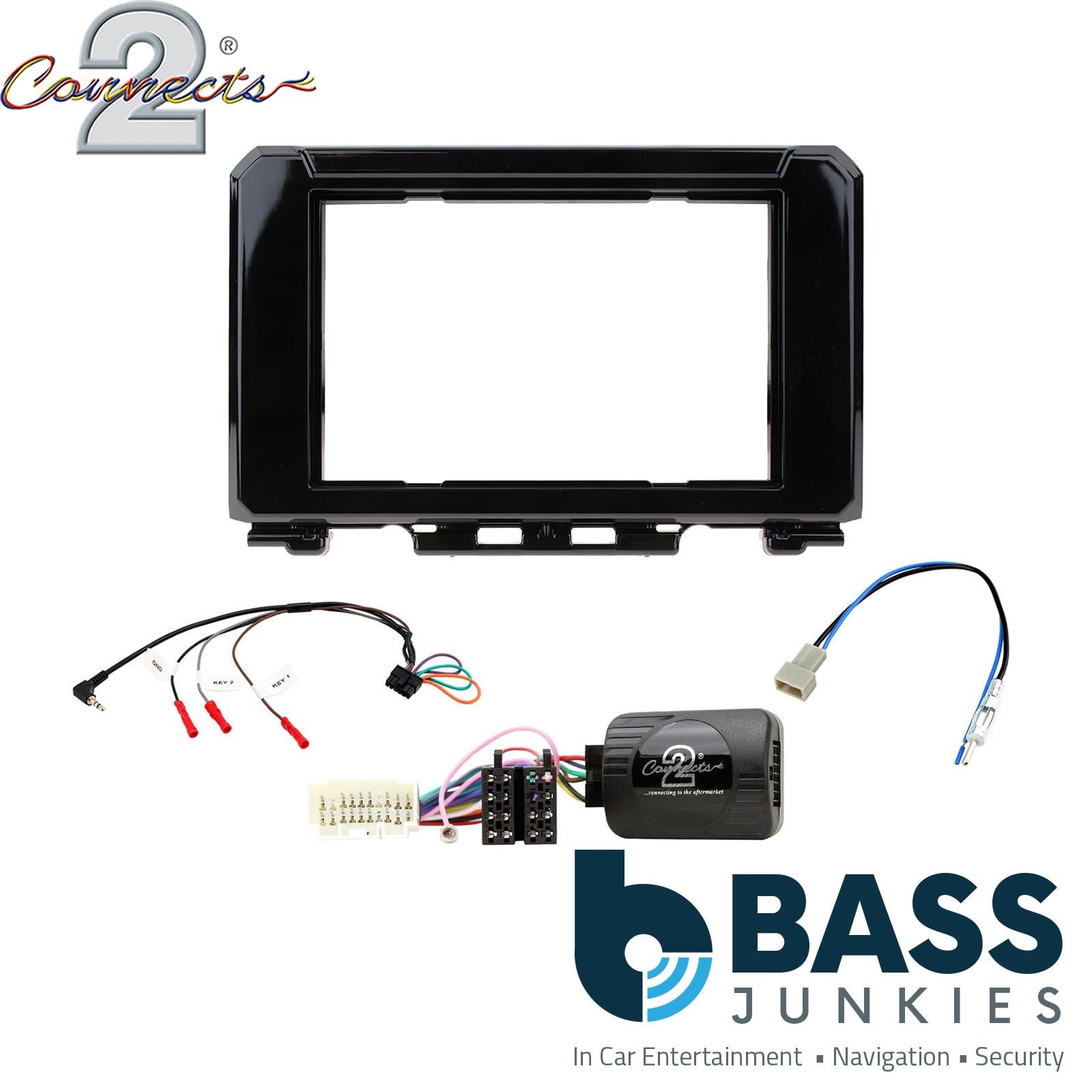 Connects2 CTKSZ13 Double Din Steering Wheel Controls Fitting Kit to fit Suzuki Jimny 2018>