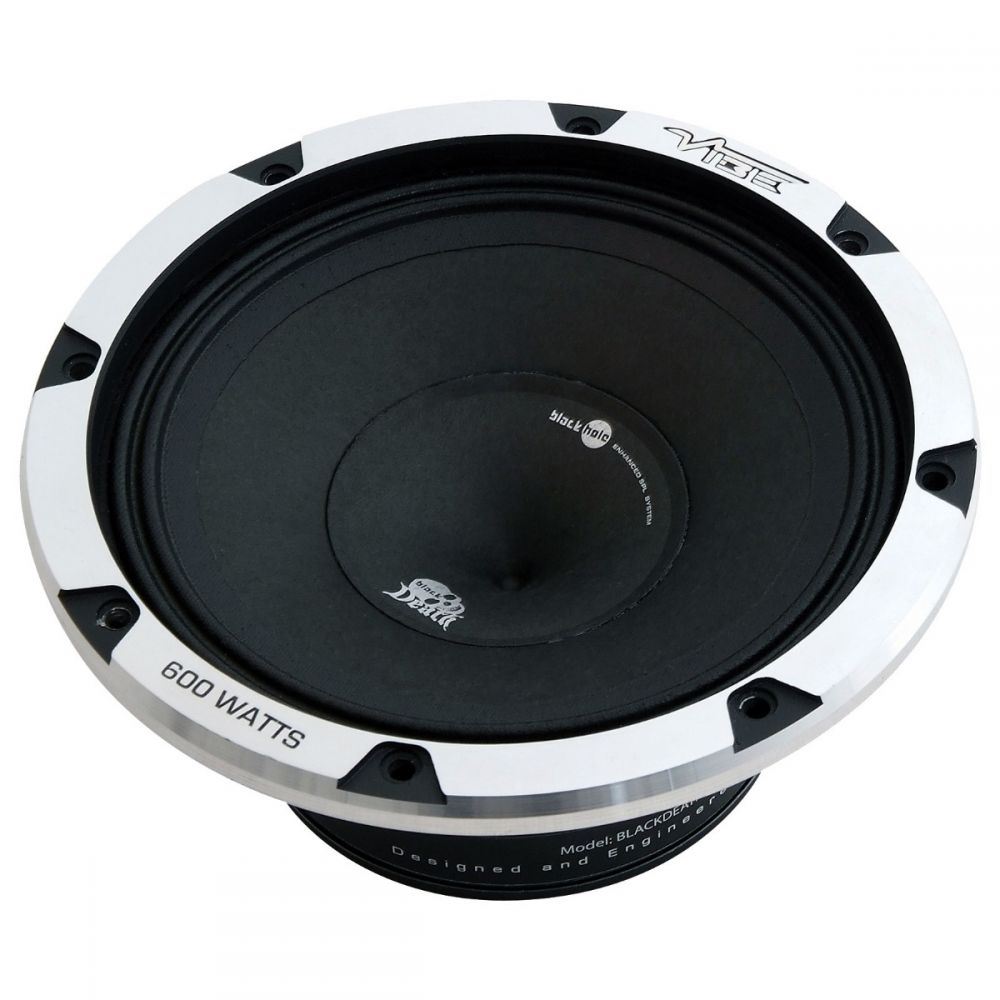 Vibe BLACKDEATH Pro 8M 8 Inch 600 Watt Midbass Midrange Car Subwoofer Speaker