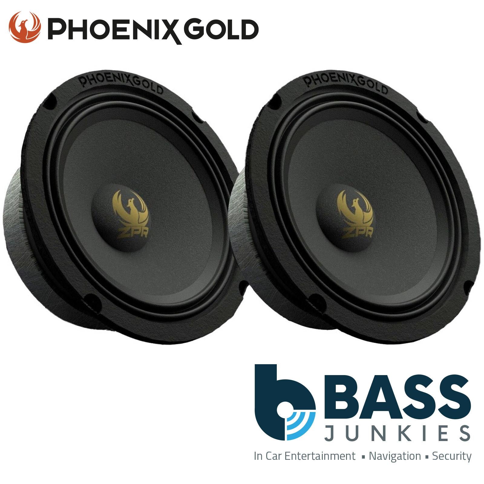 Phoenix Gold ZPR654 - 600 Watts 6.5" Premium Pro Midrange Car Speakers Pair