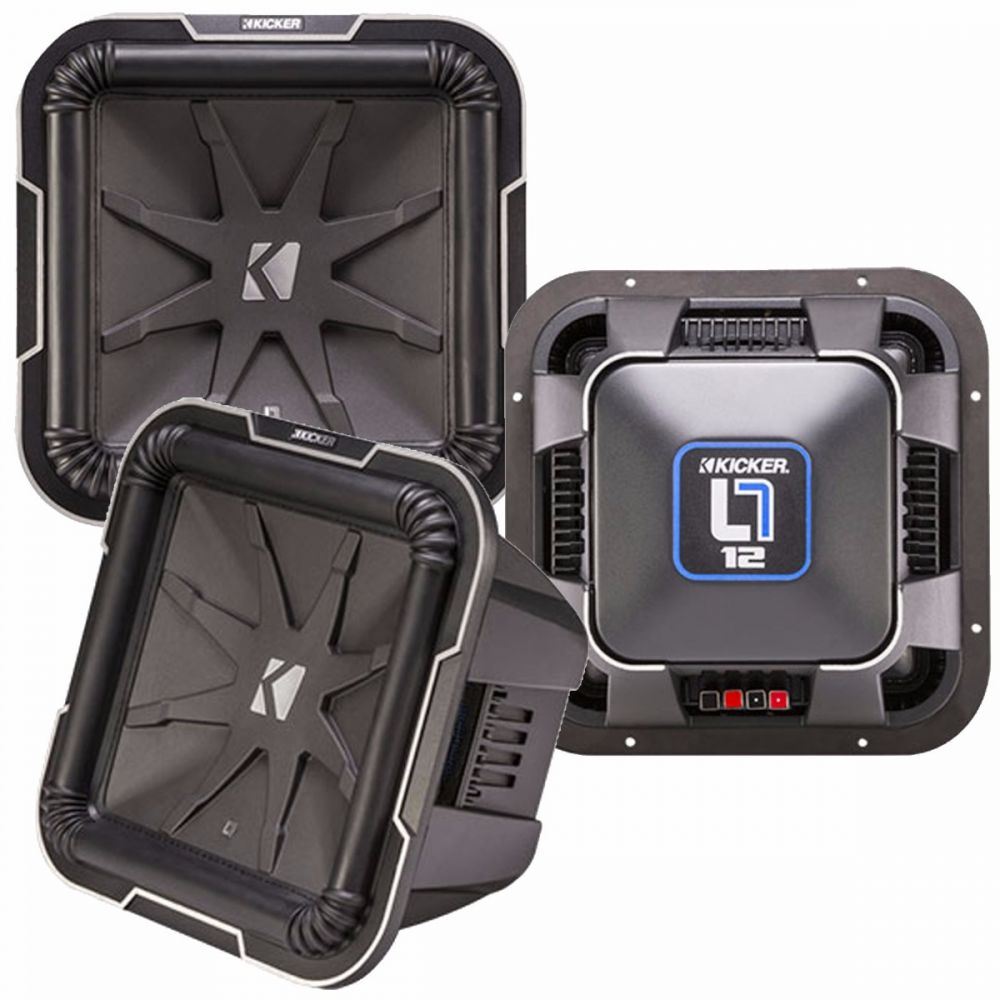 Kicker L7154 - L7 15" 38cm Square 1200 Watts RMS Power 4 Ohm Dual Voice Coil DVC Car Subwoofer