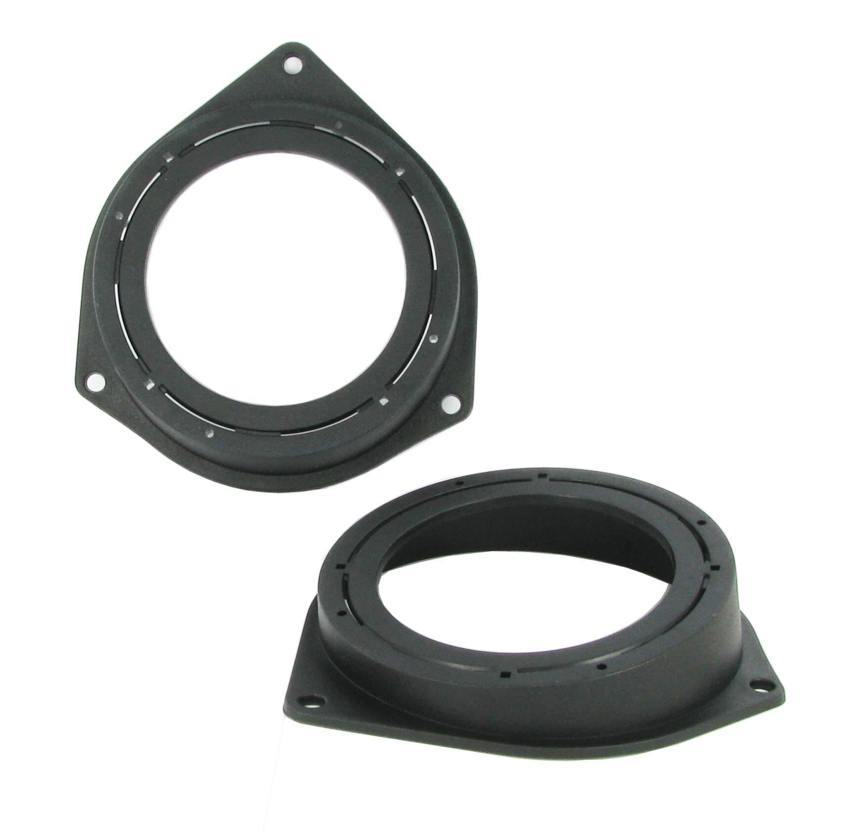 Connects2 CT25FT08 - Fiat Grande-Punto 500 Qubo 100mm-120mm 4"-4.5" Rear Side Shelf Car Speaker Adapter Brackets