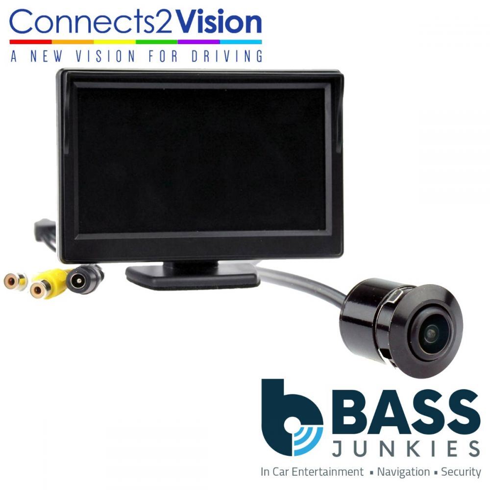 Connects2 CAM-14 Universal Car Van Rear Colour Reverse Camera & 5" Dash Mount Screen Kit