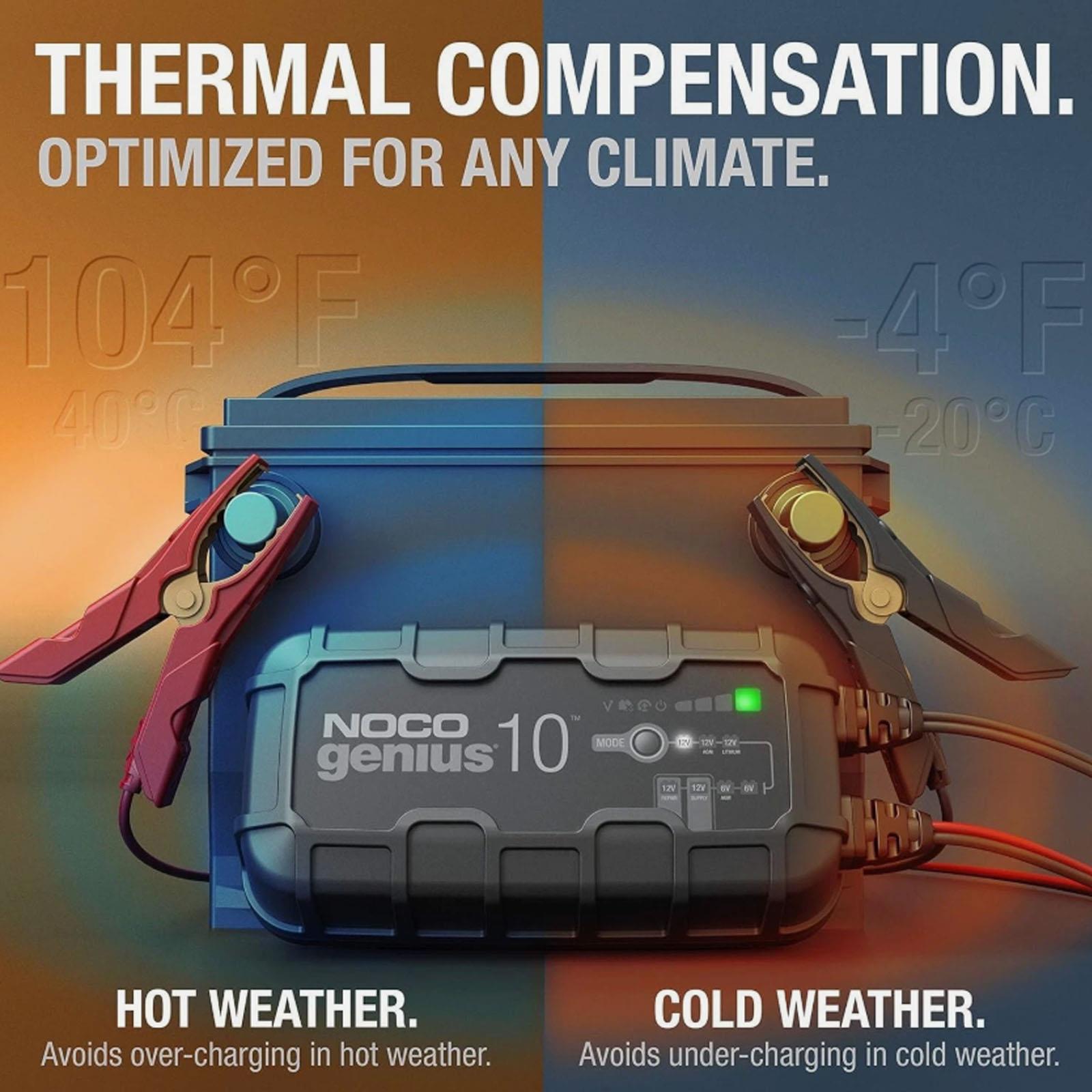 NOCO GENIUS10UK - 6V/12V 10A Smart Battery Charger