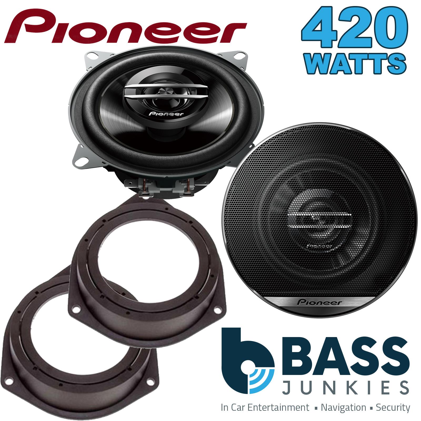 Pionner TS-G1020F 100mm/10cm/4" 2-Way Coaxial Car speakers (Per Pair Max 420|60 watts RMS) Fits Vauxhall Astra 2005-10 | Corsa 06-14