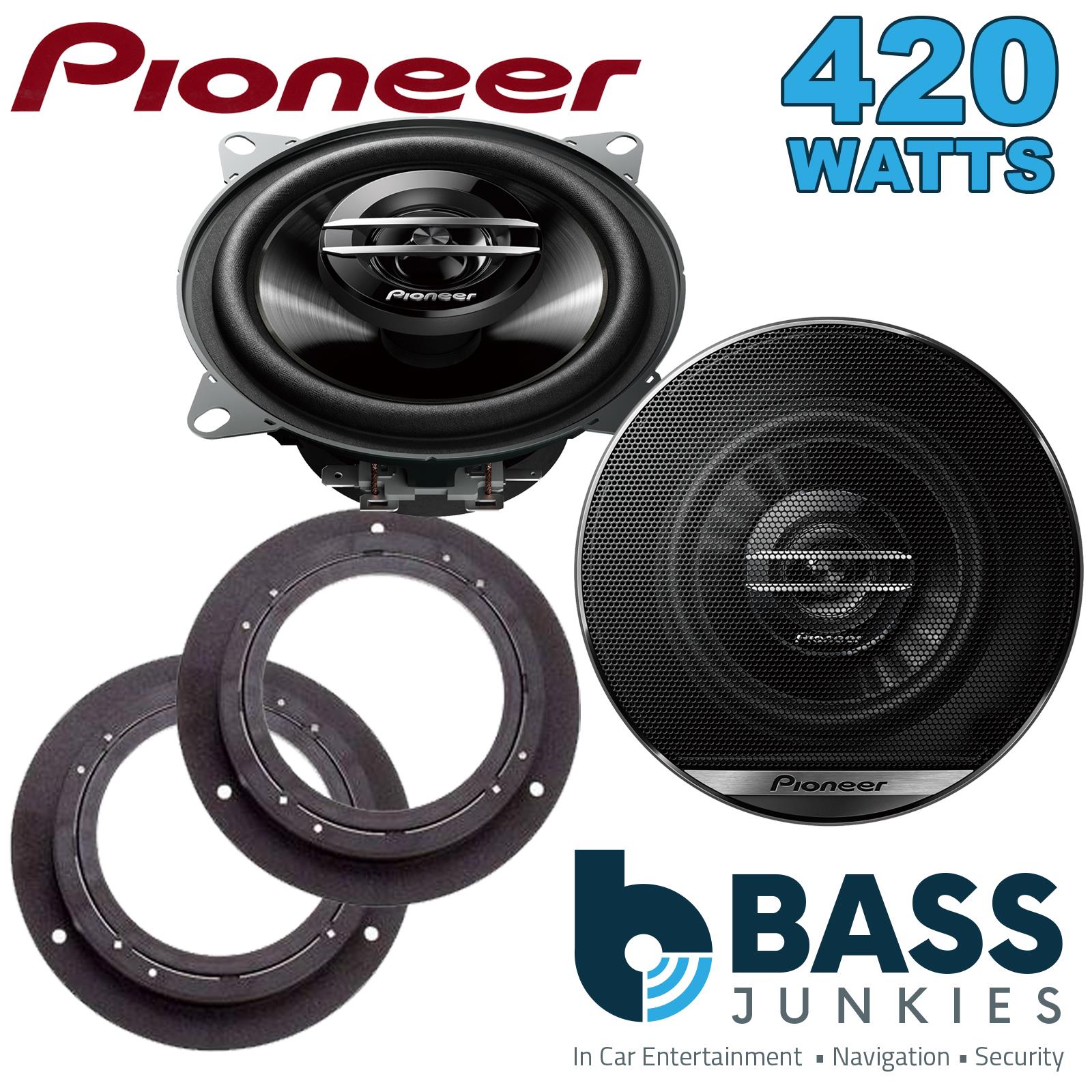 Pionner TS-G1020F 100mm/10cm/4" 2-Way Coaxial Car speakers (Per Pair Max 420|60 watts RMS) Fits Mercedes A-Class 2004-12