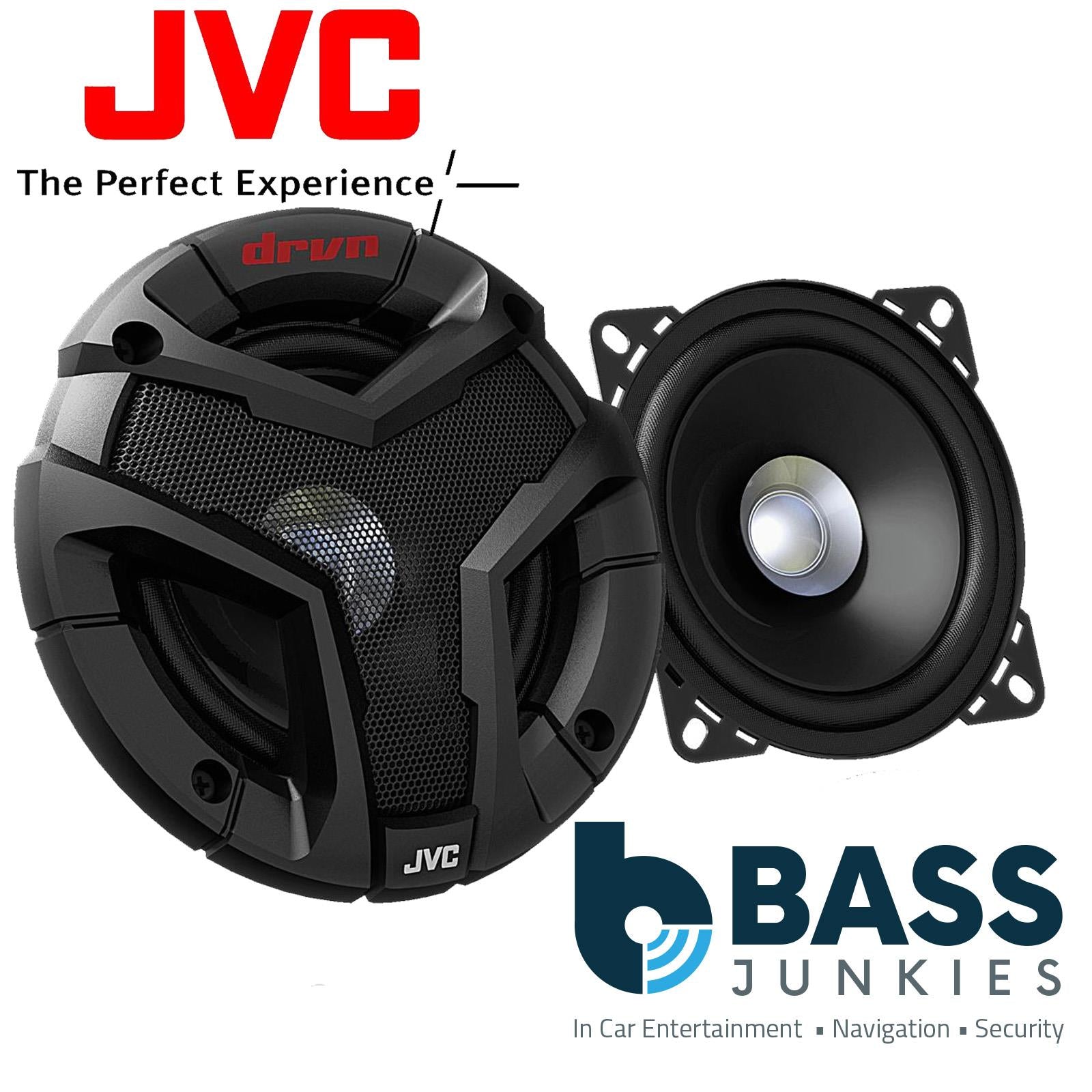 JVC CS-V418 - 4" 10cm 360 Watts Dual Cone Car Door Dash Shelf Car Speakers PAIR