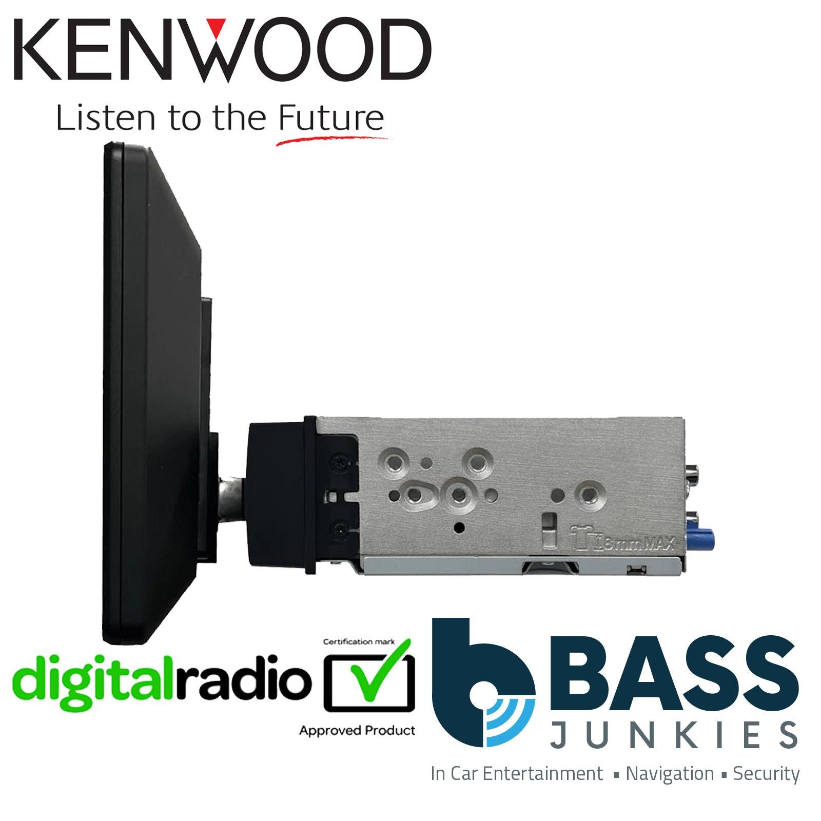 Kenwood DMX-F920DS - 9" Floating HD Wireless CarPlay Android Bluetooth DAB+ Radio Car Stereo Screen