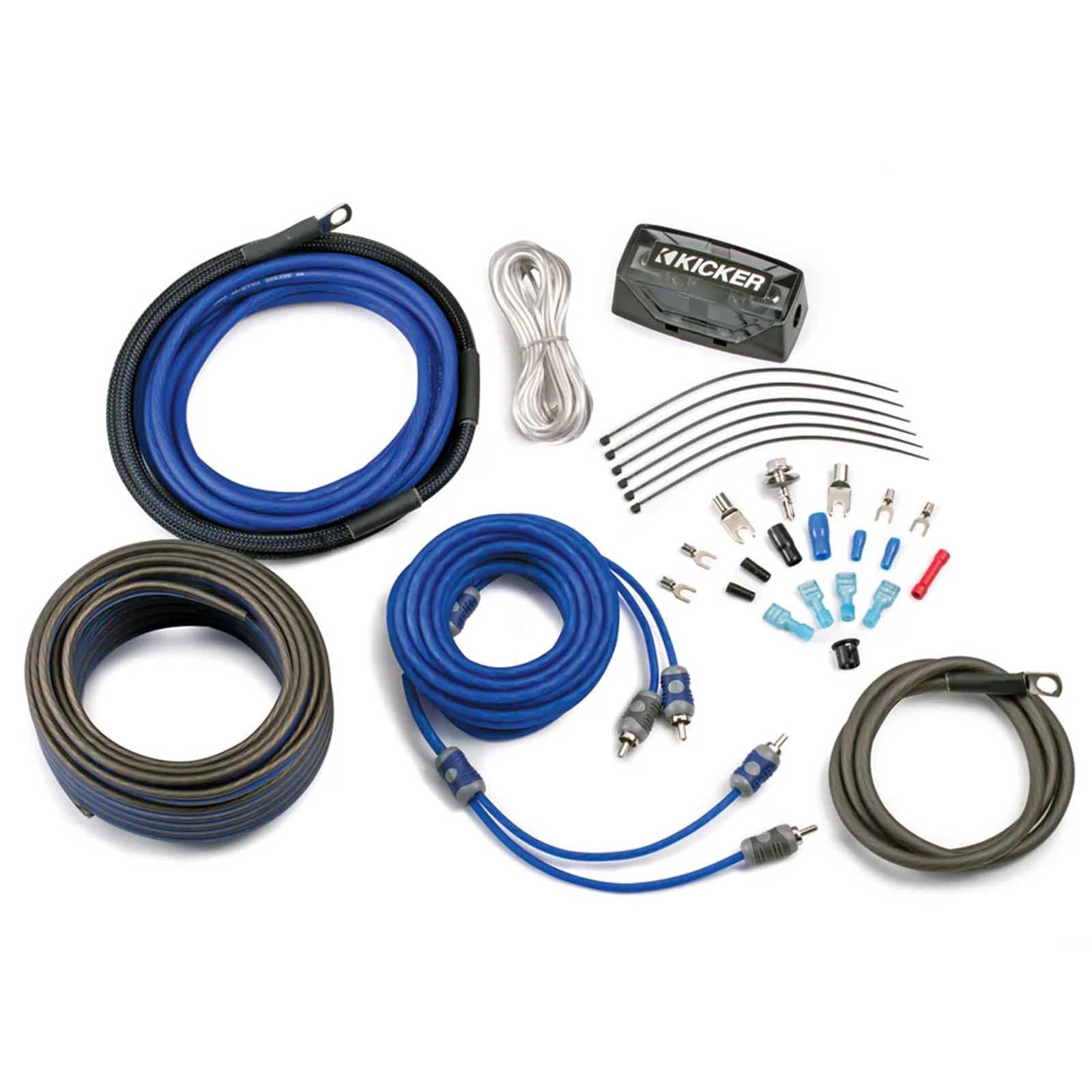 Kicker 46CK4 - 4 AWG 2 Channel Amplifier Wiring Kit Complete Amp Install Kit