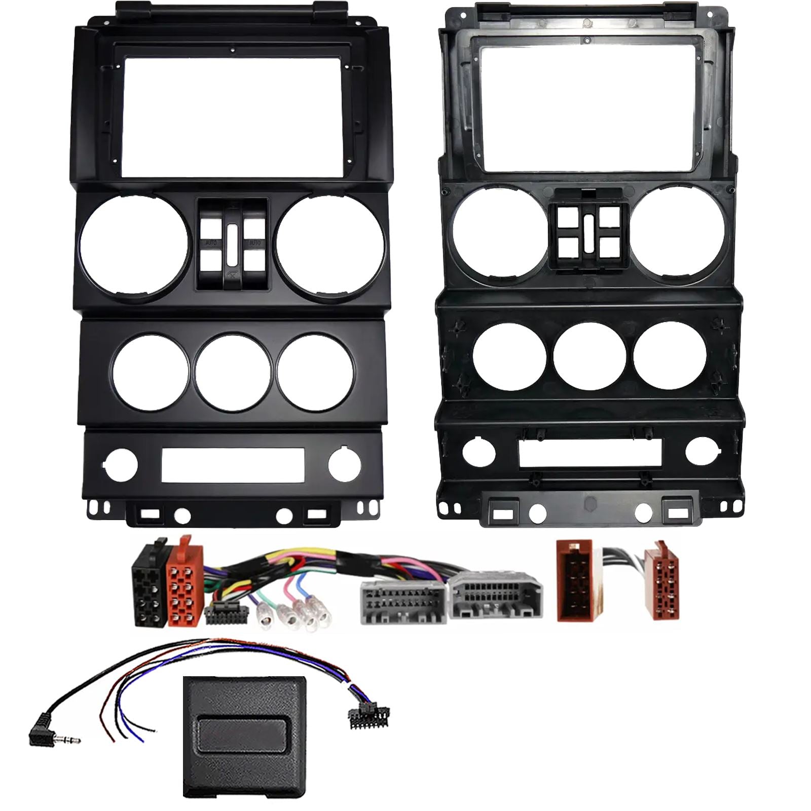 For Jeep Wrangler Rubicon 08 -10 Fascia Panel Interface For 9" Android Car Radio