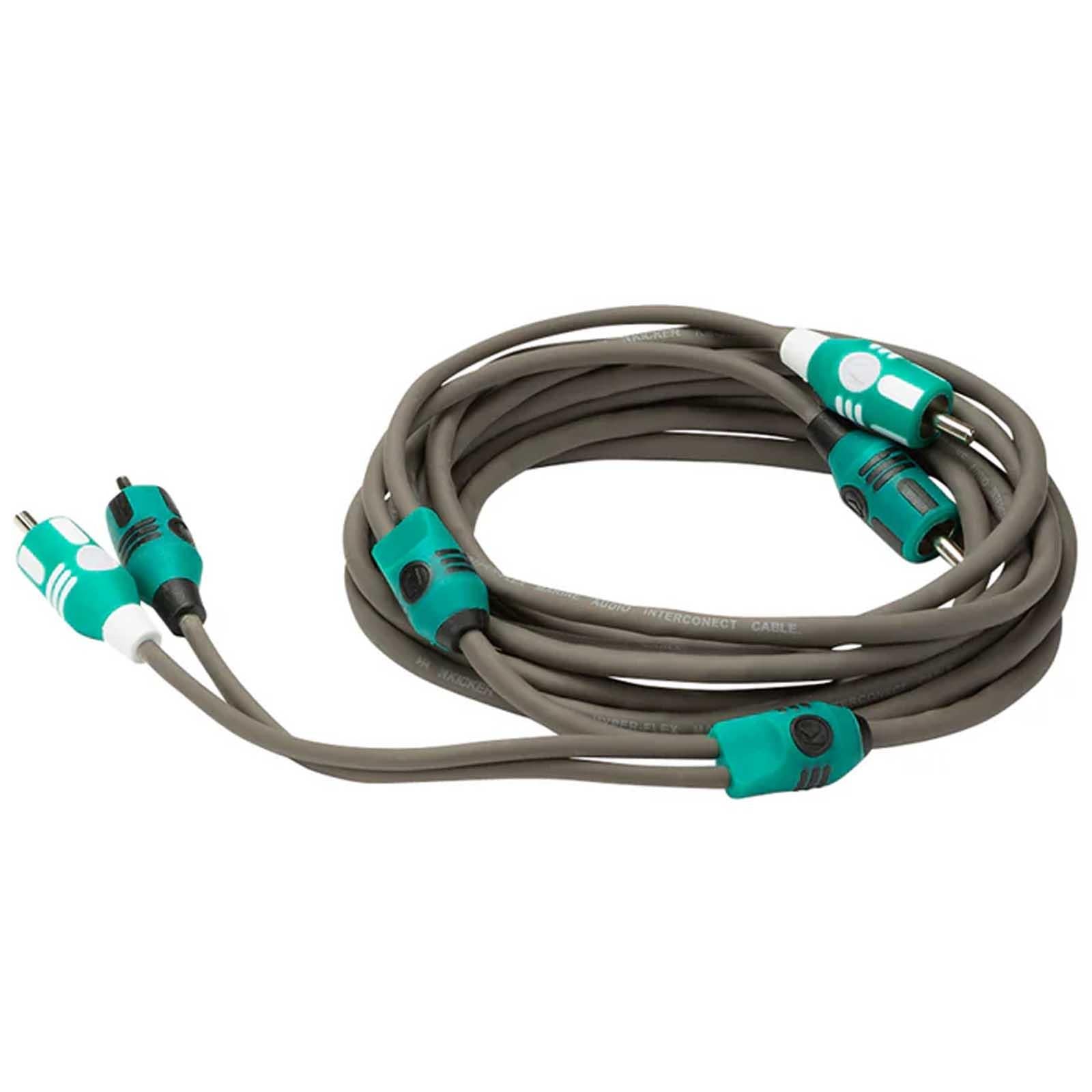 Kicker 47KMI3 - 3 Metre Marine 2 Channel RCA Interconnect Cable OFC