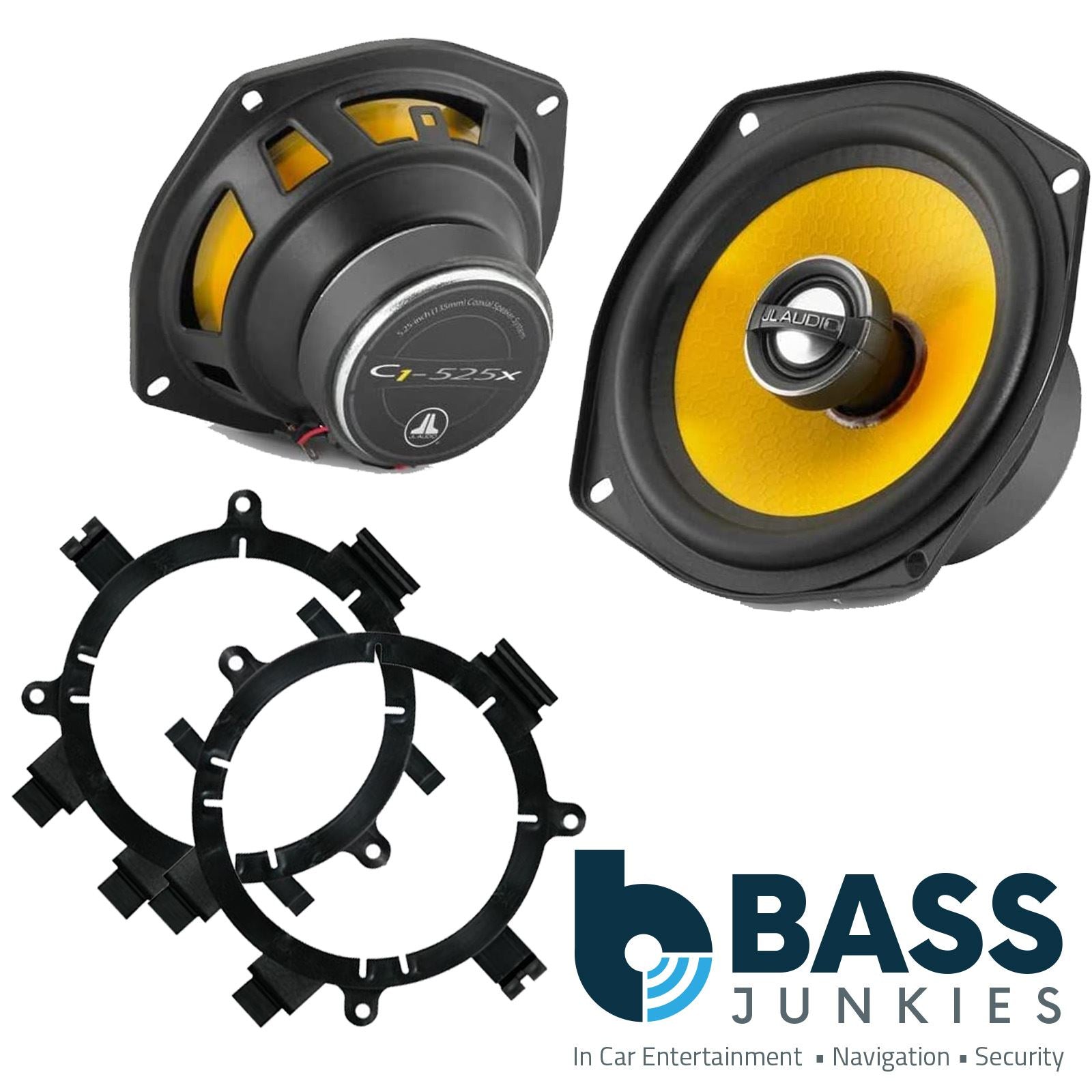 JL Audio C1-525X 2-Way 130mm/13cm/5.25" Coaxial Speakers (Per Pair 450 Watts) Fits Chevrolet SUV 1995-21