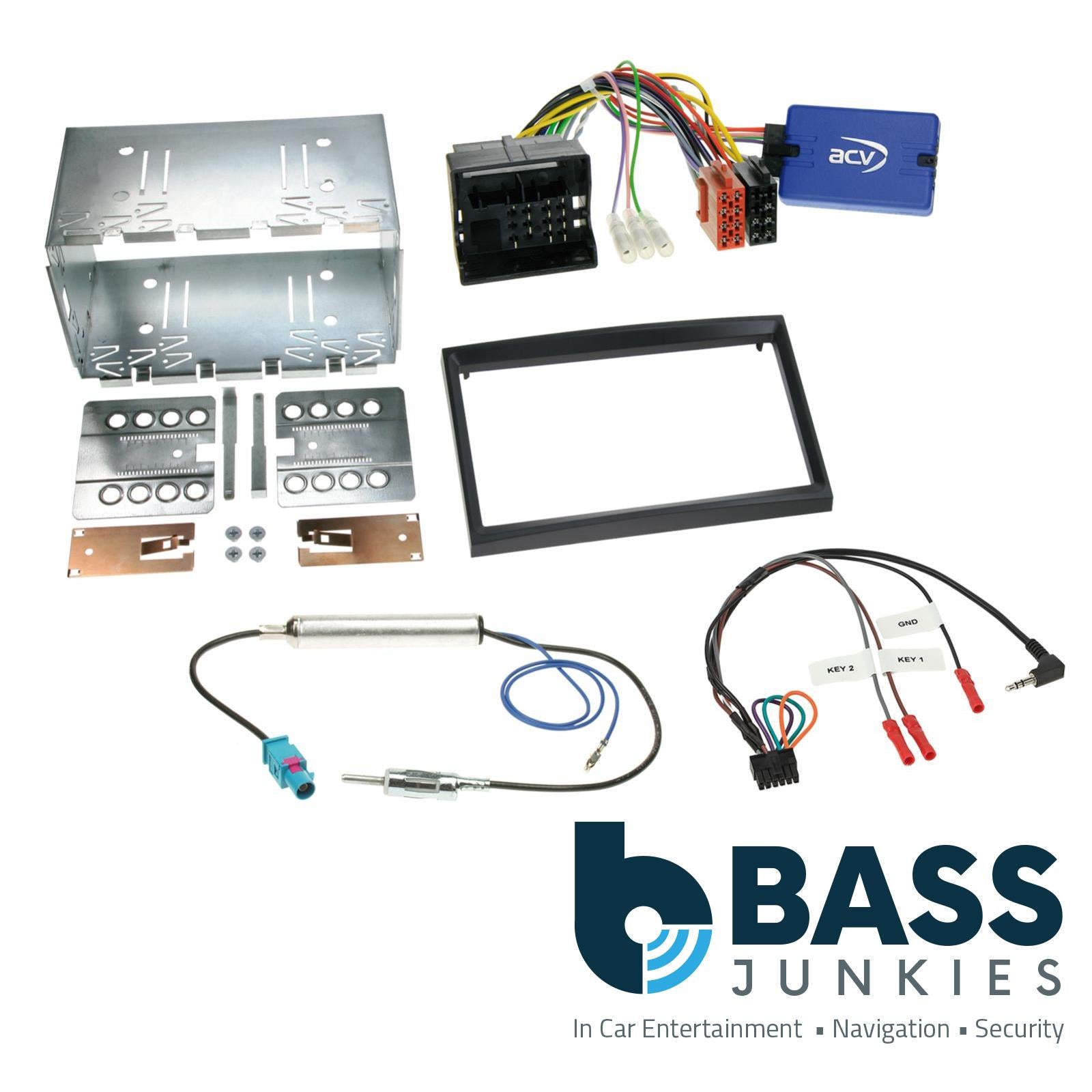Double Din Car Radio Stereo Full Fitting Kit for Fiat Scudo 2007 -2016