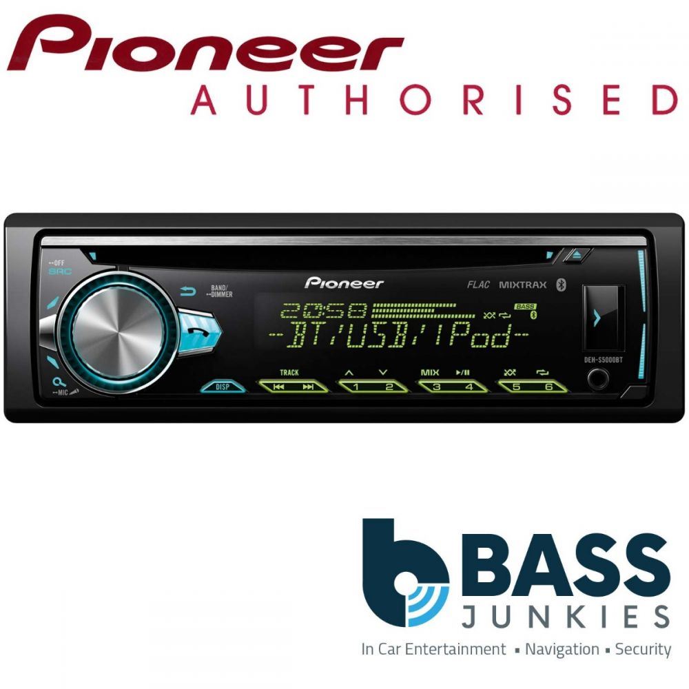 Pioneer DEH-S5000BT Single Din iPhone Android Bluetooth USB Spotify CD Tuner