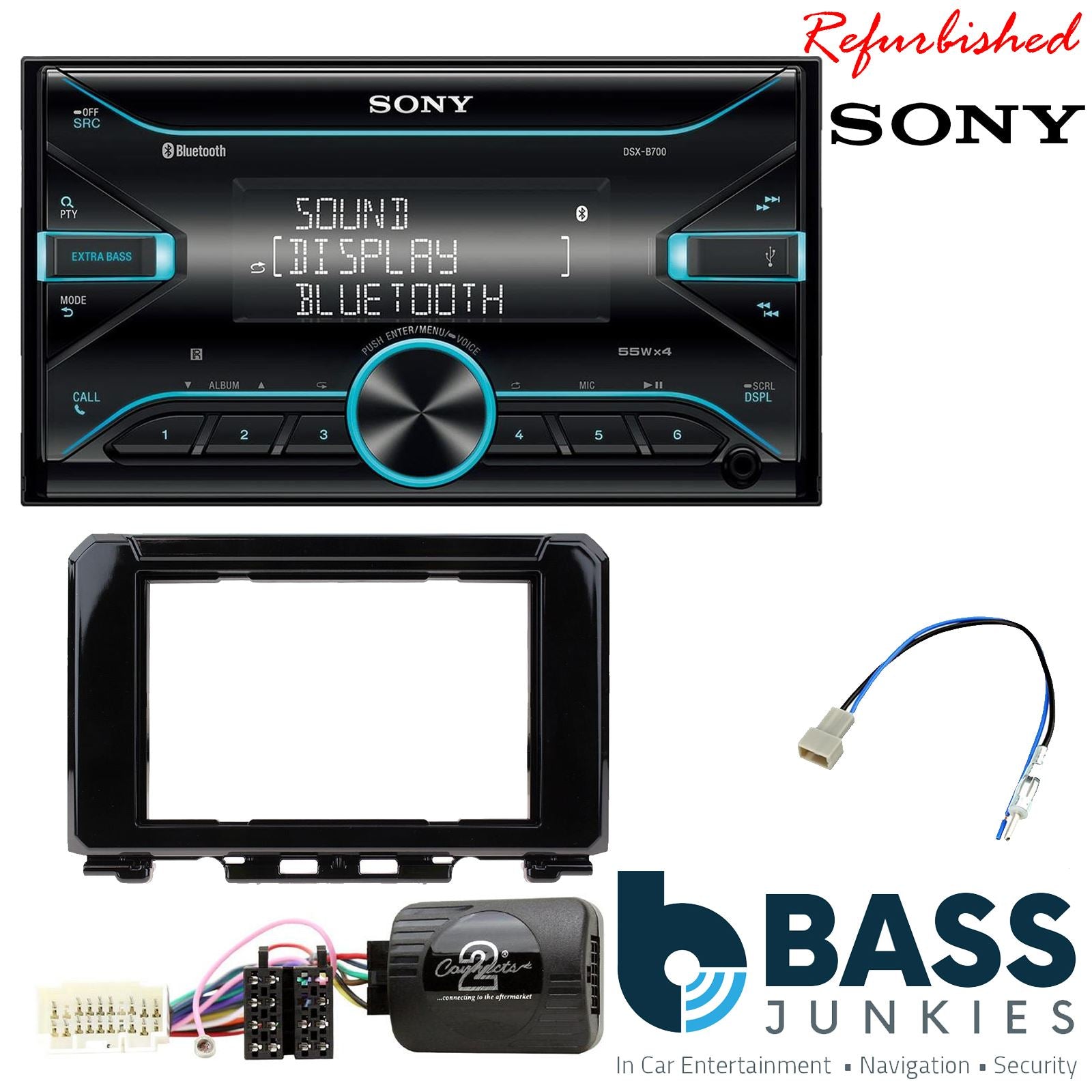 Sony DSX-B700 Bluetooth MP3 USB AUX Car Stereo Player fits Suzuki Jimny 2018 On