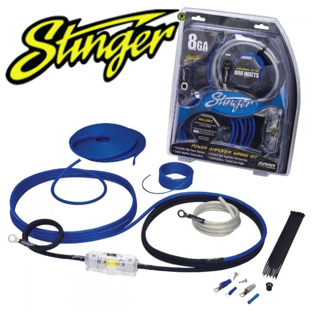 Stinger SK6281 6000 Series 8 Gauge Power Only Car Wiring Kit