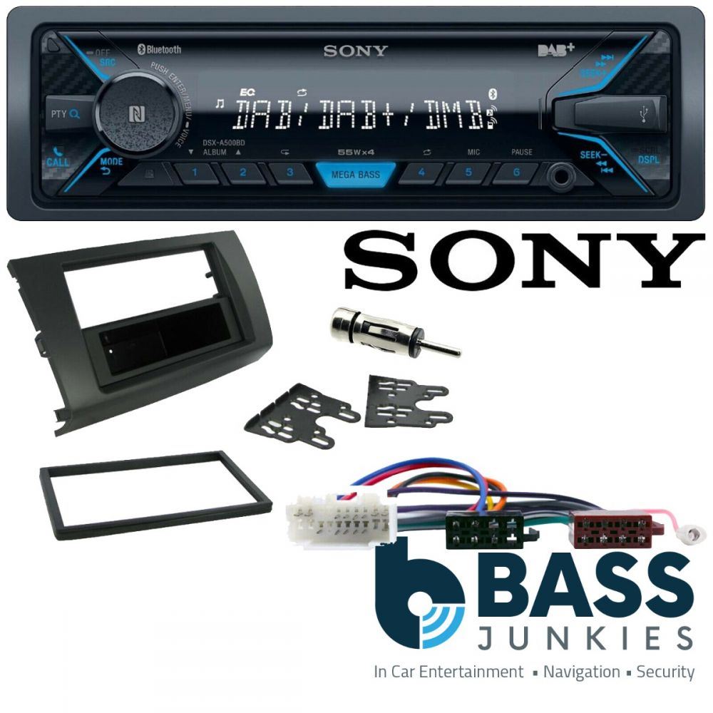 Suzuki Dzire 2008-2010 Sony Bluetooth DAB AUX Car Stereo ISO Wiring Kit