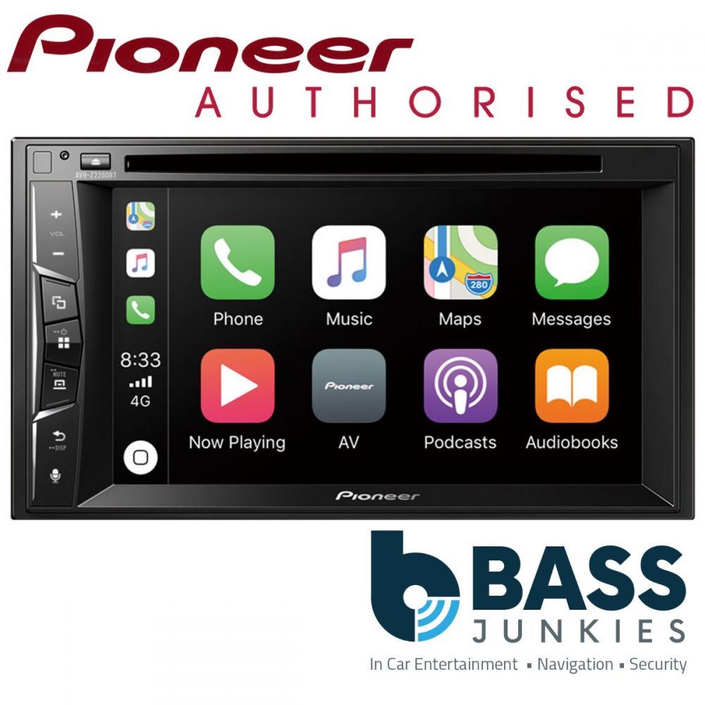 Pioneer AVH-Z2200BT - 6.2" Double Din Bluetooth CD MP3 DVD USB Aux Carplay WAZE iPhone Android Car Radio Stereo AV Screen