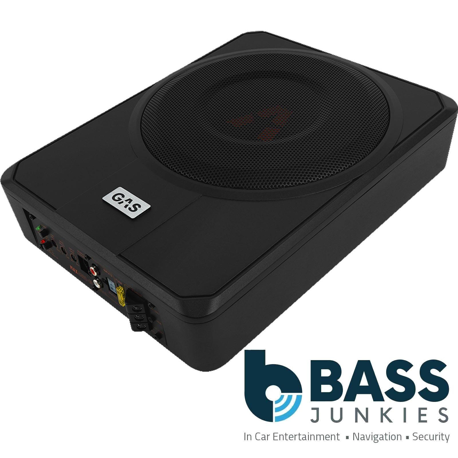 GAS MAX ASB1-10 - 300 Watts Amplified 10" 25cm Active Underseat Car Subwoofer
