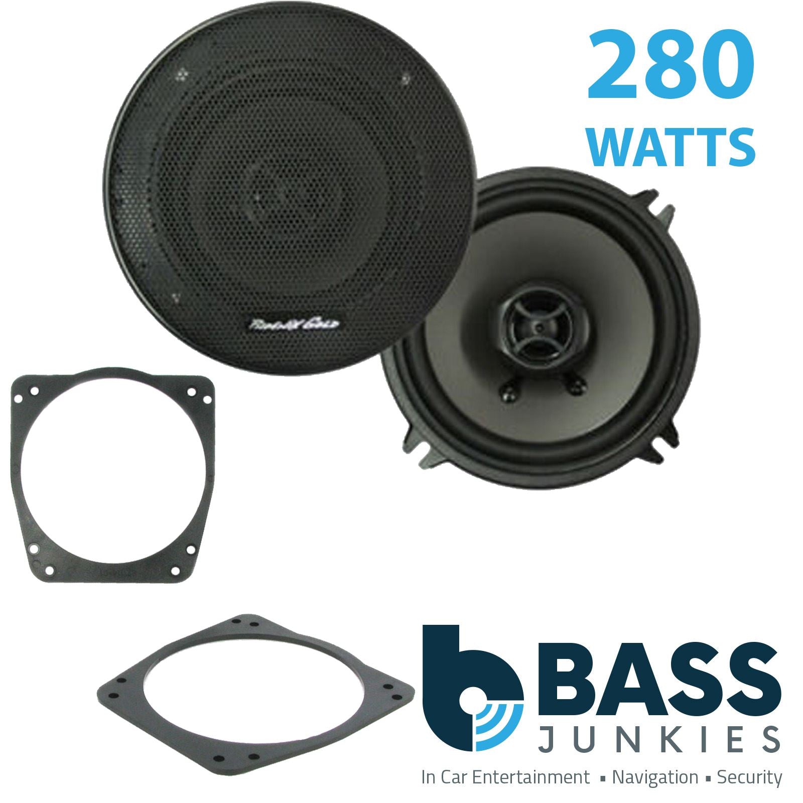 Phoenix Gold Z5CX 2-Way 130mm/13cm/5.25" Coaxial Speakers (Per Pair 280 Watts) Fits Ford Fiesta 1989-01
