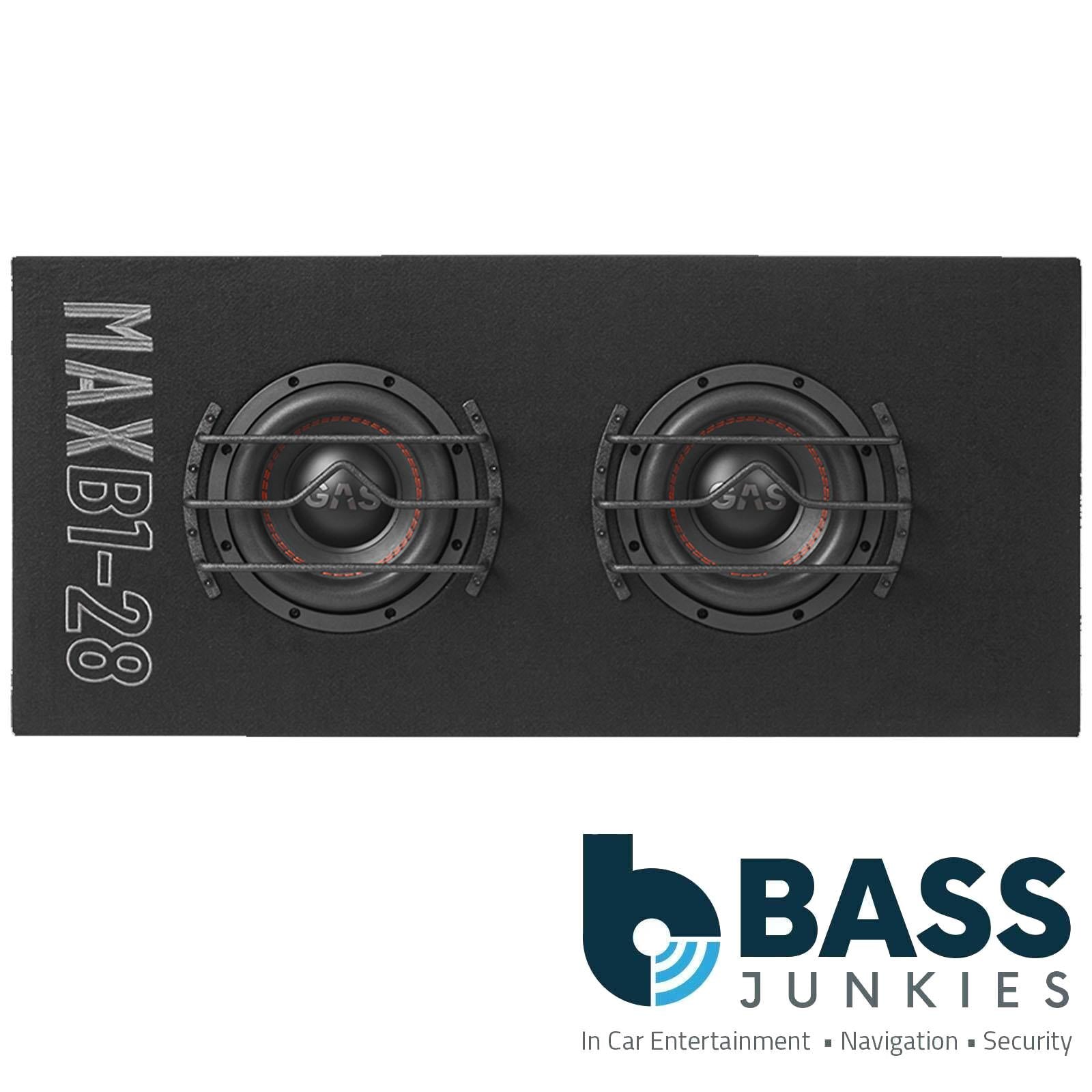 Gas MAD B1-28 - 2000 Watts 8 Inch 20cm Double Vented Enclosure Car Subwoofer