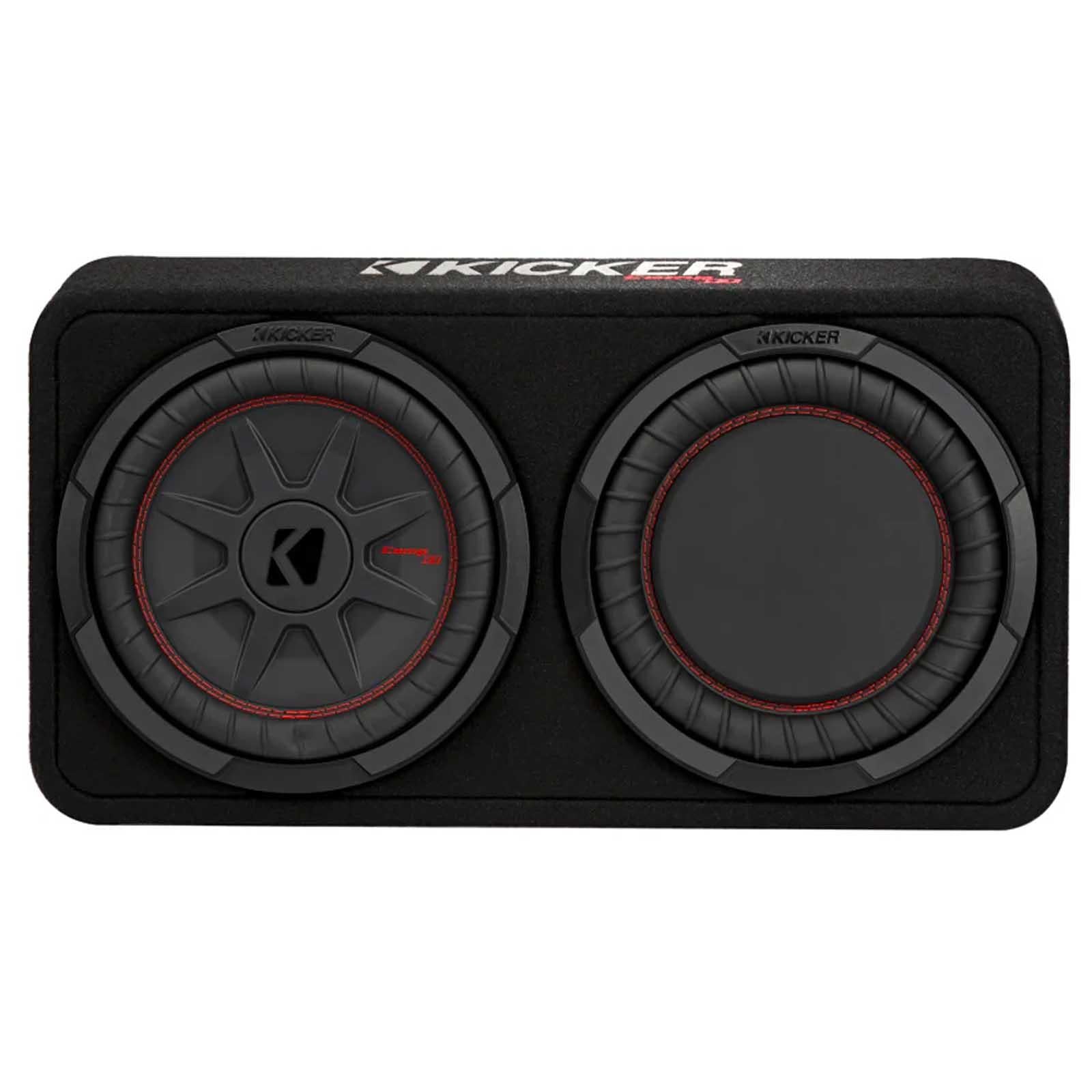 Kicker 48TCWRT122 - 1000 Watts 12" CompRT Thin Profile Car Sub Subwoofer Enclosure 2 Ohm
