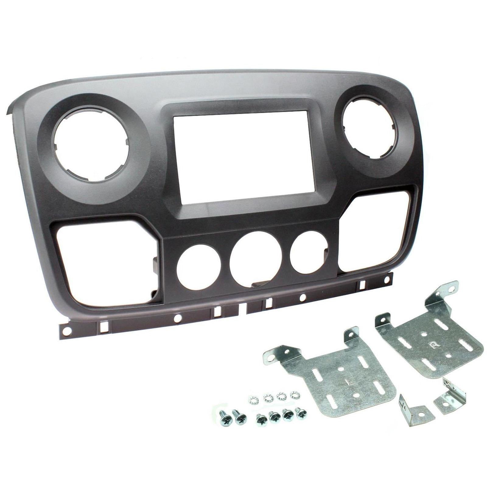 CT23VX60 Car Stereo Black Double Din Fascia Panel for Vauxhall Movano 2010 X62