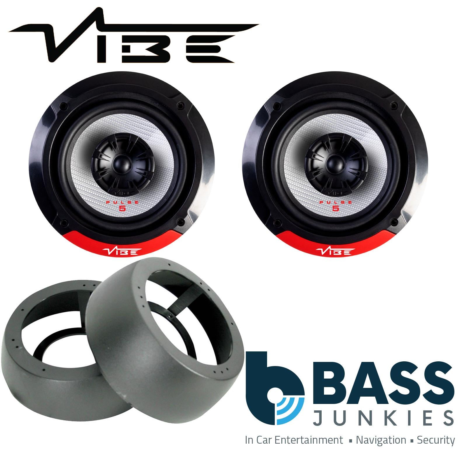 Vibe PULSE5-V3 Coaxial Speakers Supplied with Brackets to fit 5.25" Speakers to a Camper >