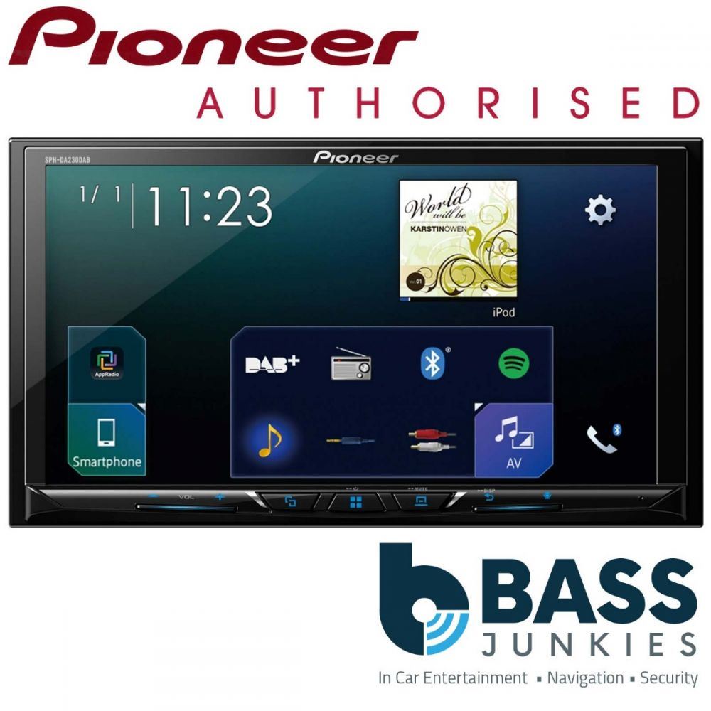 Pioneer SPH-DA230DAB 7" DAB USB Carplay Android Bluetooth Car Stereo Screen